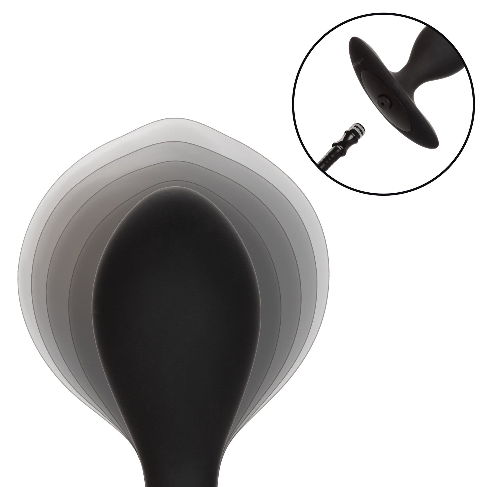 California Exotics - Colt Weighted Inflatable Pumper Plug (Black) - Expandable Anal Plug (Non Vibration) Durio.sg