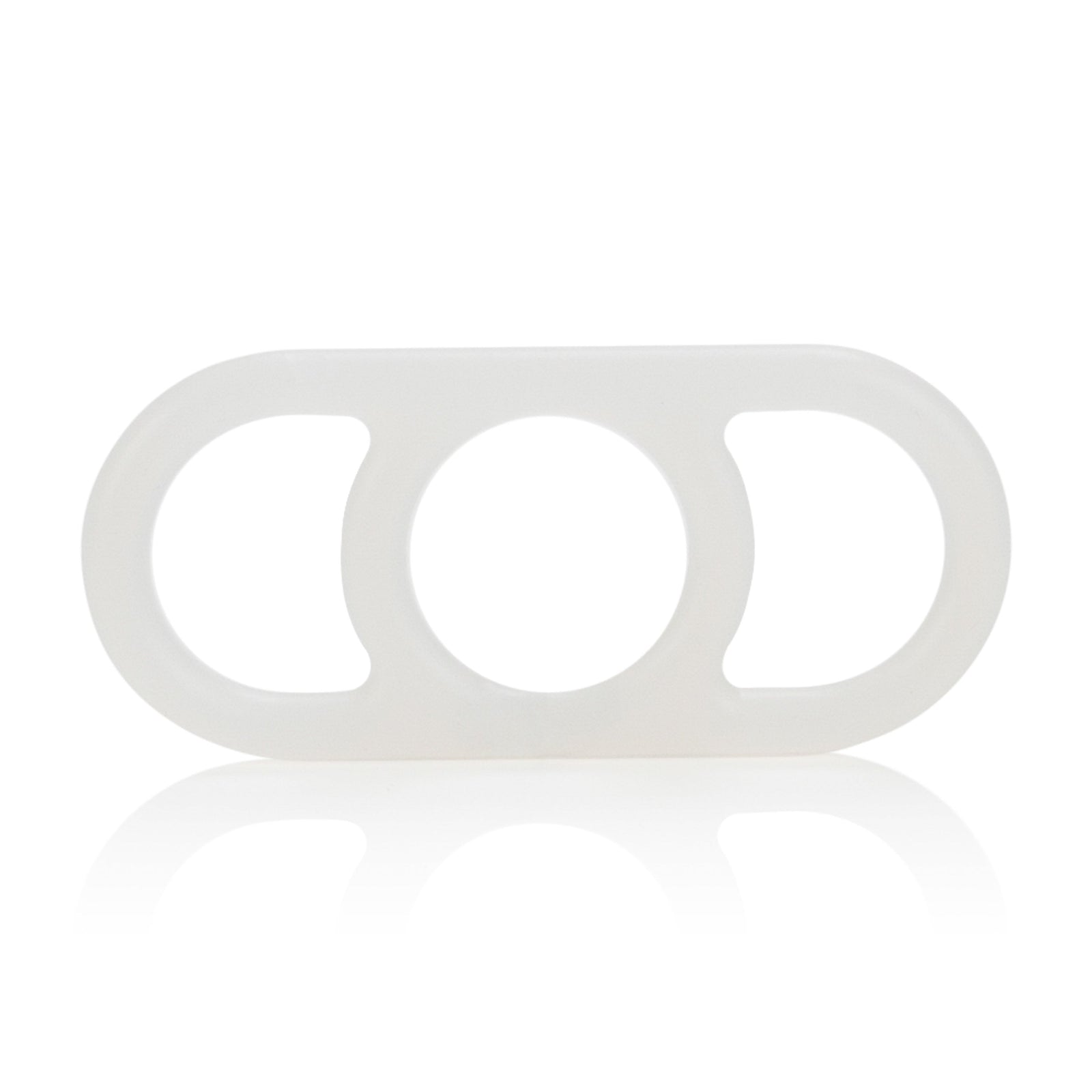 California Exotics - Commander Erection Enhancer Cock Ring (White) - Rubber Cock Ring (Non Vibration) Durio.sg