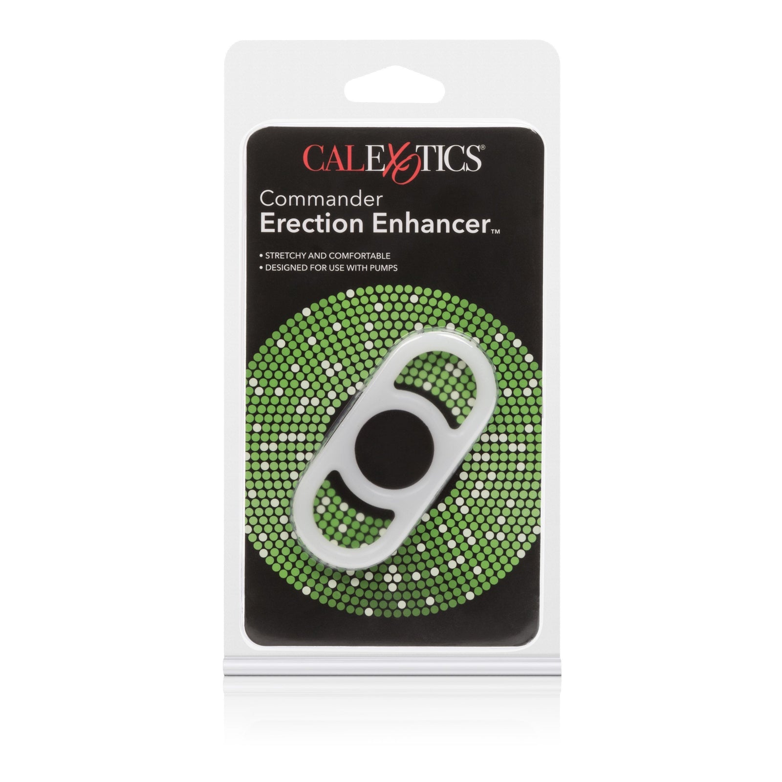 California Exotics - Commander Erection Enhancer Cock Ring (White) - Rubber Cock Ring (Non Vibration) Durio.sg