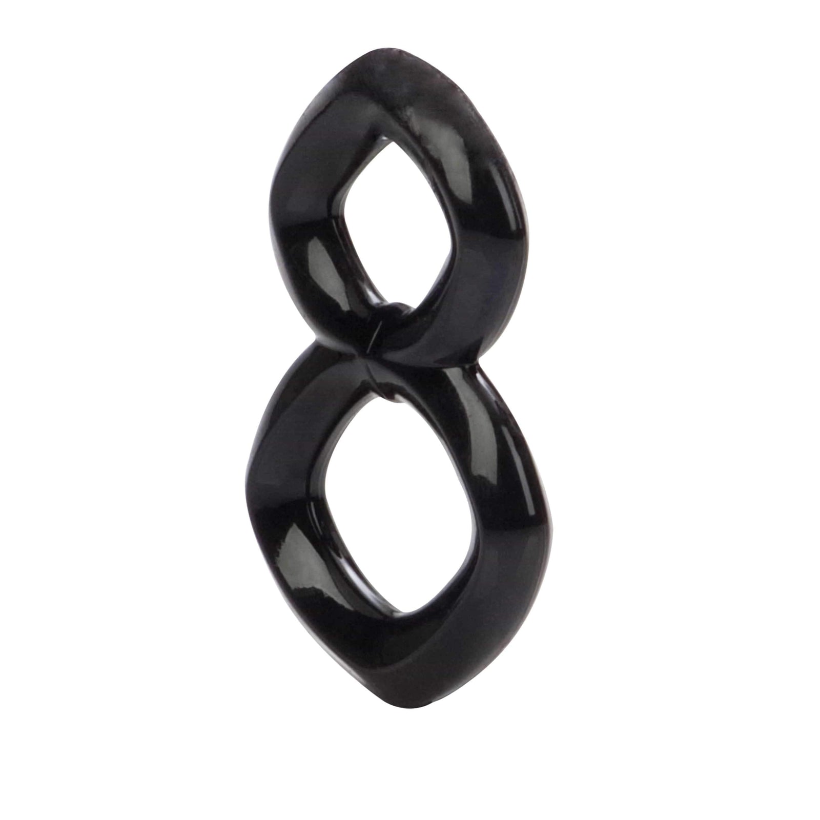California Exotics - Crazy 8 Cock And Ball Ring (Black) - Cock Ring (Non Vibration) Durio.sg