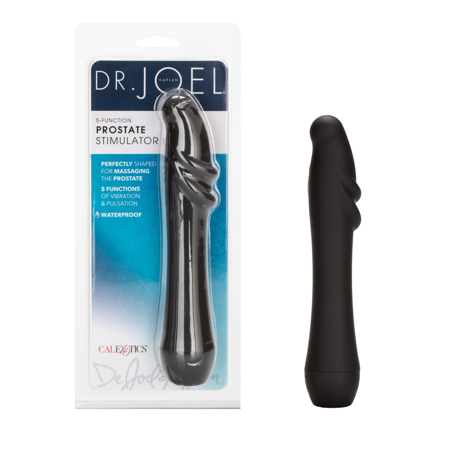 California Exotics - Dr Joel Kaplan 5 Function Prostate Stimulator (Black) - Prostate Massager (Vibration) Non Rechargeable Durio.sg