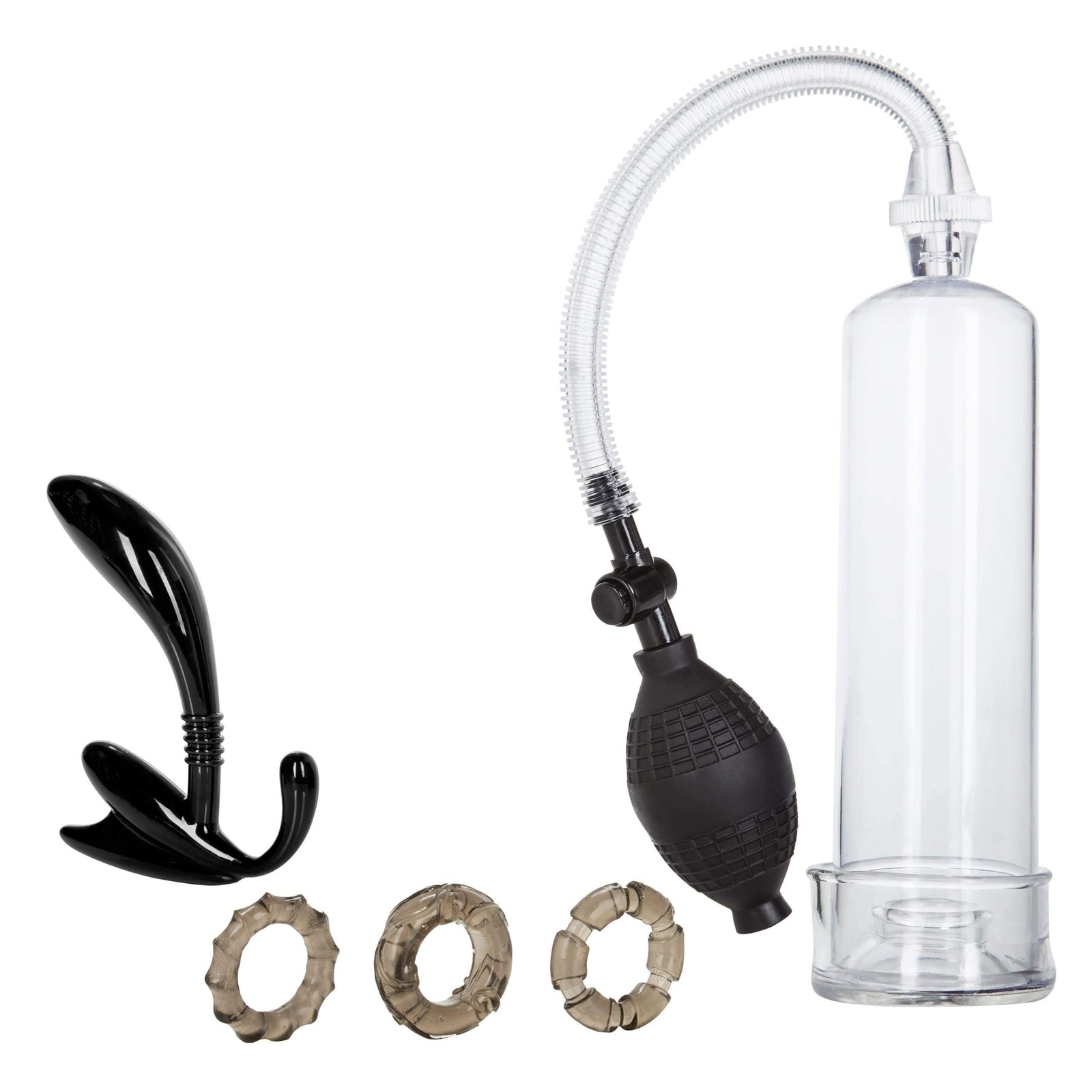 California Exotics - Dr Joel Kaplan Essential Penis Pump Kit (Clear) - Penis Pump (Non Vibration) Durio.sg
