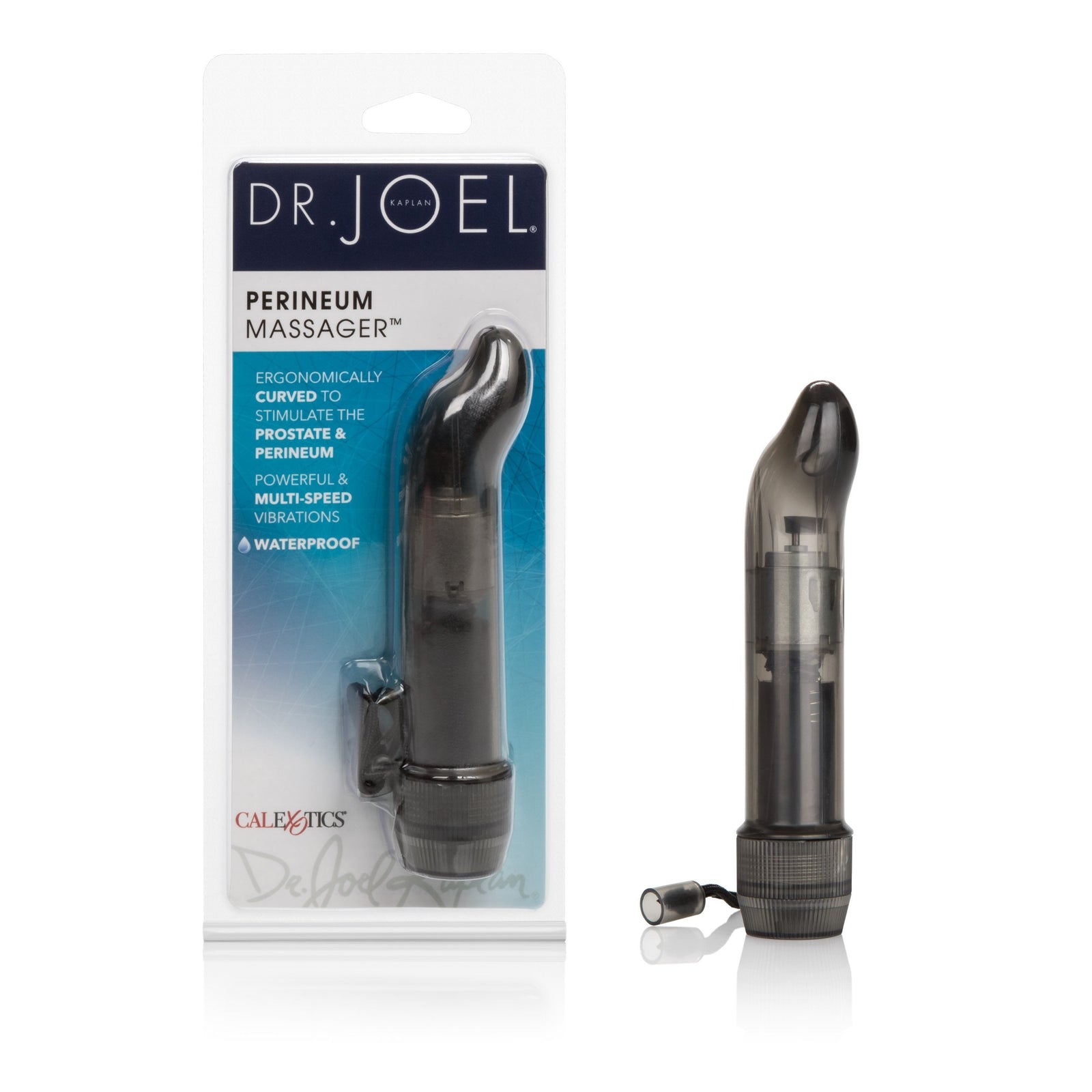 California Exotics - Dr Joel Kaplan Perineum Prostate Massager 4.5" (Black) - Prostate Massager (Vibration) Non Rechargeable Durio.sg