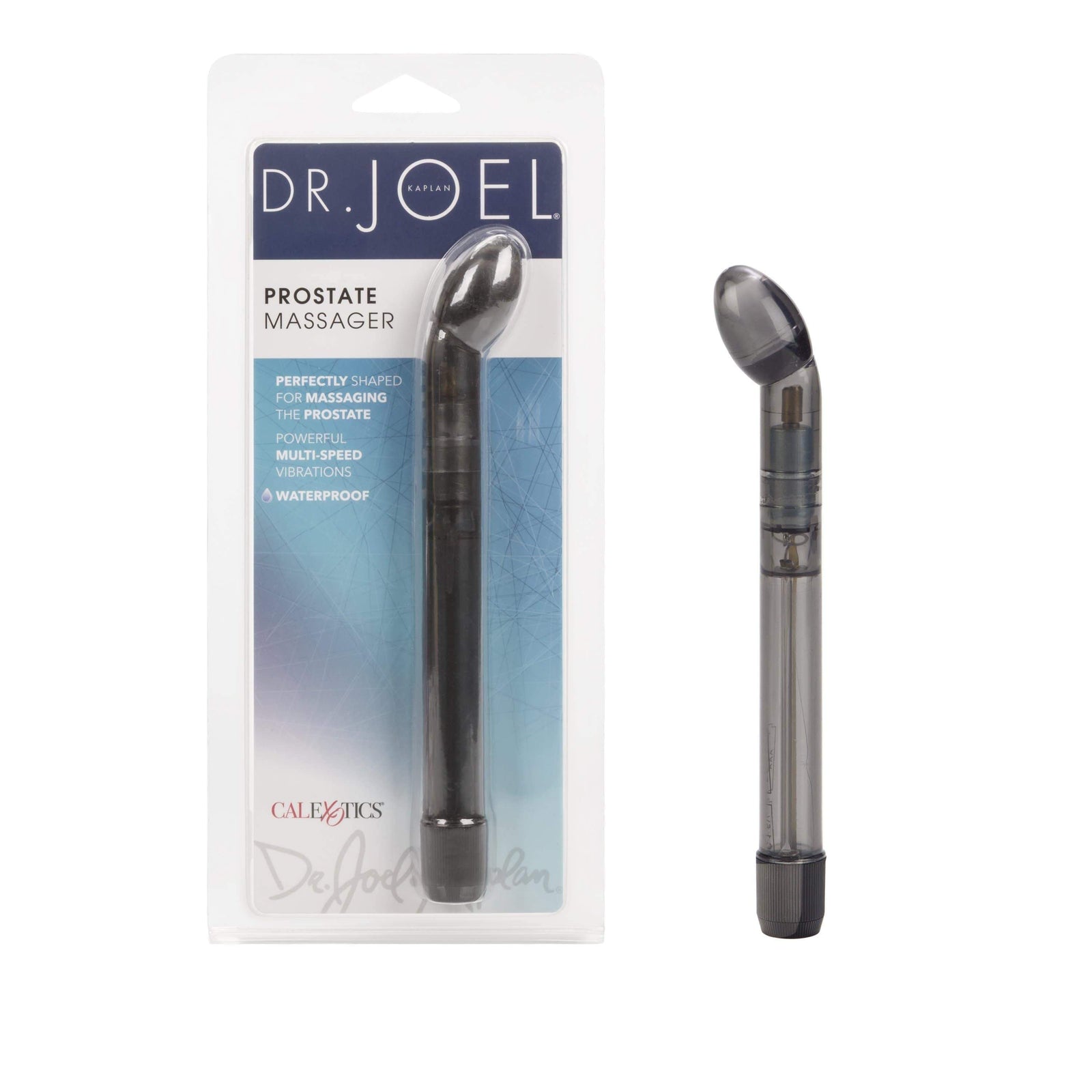 California Exotics - Dr Joel Kaplan Prostate Massager (Black) - Prostate Massager (Vibration) Non Rechargeable Durio.sg