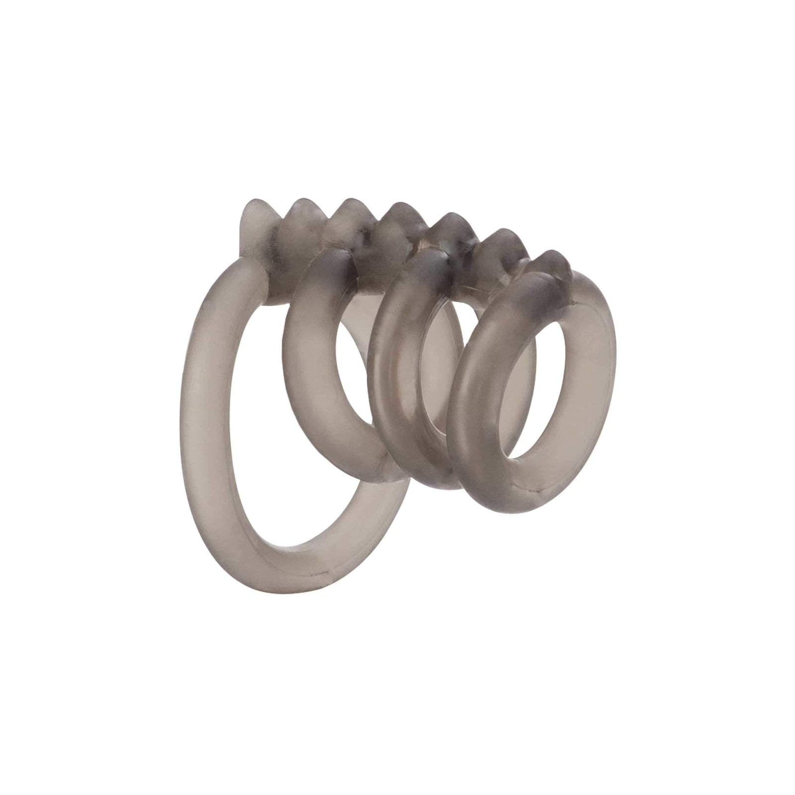California Exotics - Dr Joel Kaplan Support Master Triple Smooth Cock Cage (Grey) - Rubber Cock Cage (Non Vibration) Durio.sg