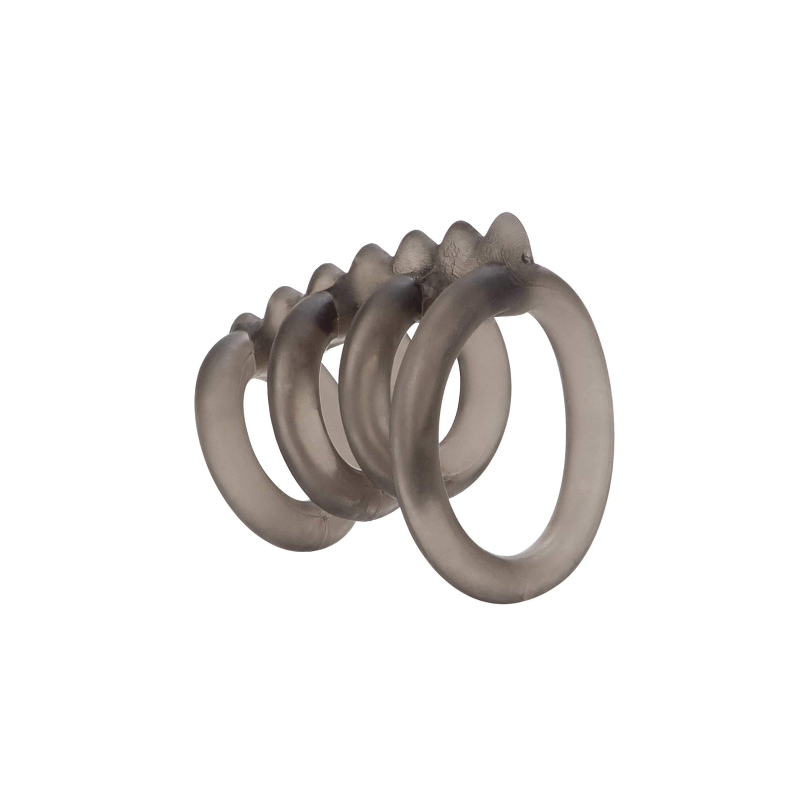 California Exotics - Dr Joel Kaplan Support Master Triple Smooth Cock Cage (Grey) - Rubber Cock Cage (Non Vibration) Durio.sg