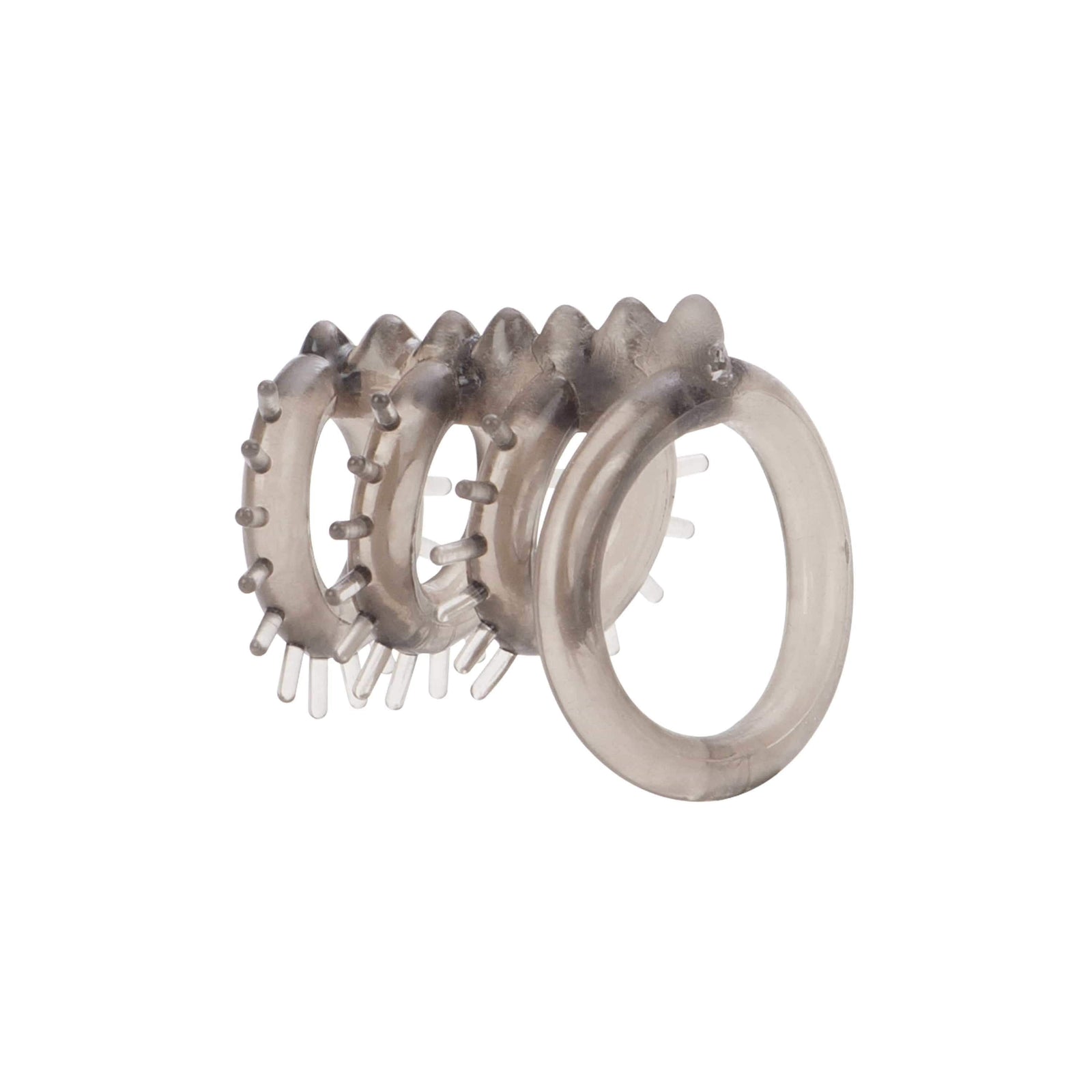 California Exotics - Dr Joel Kaplan Support Master Triple Ticklers Cock Cage (Grey) - Rubber Cock Cage (Non Vibration) Durio.sg