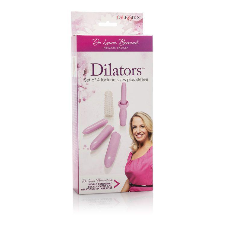 California Exotics - Dr. Laura Berman Dilators Set Of 4 Locking Sizes Plus Sleeve (Purple) - Non Realistic Dildo w/o suction cup (Vibration) Non Rechargeable Durio.sg