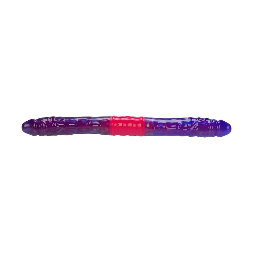 California Exotics - Dual Vibrating Flexi Double Dong 15" (Purple) - Double Dildo (Non Vibration) Durio.sg