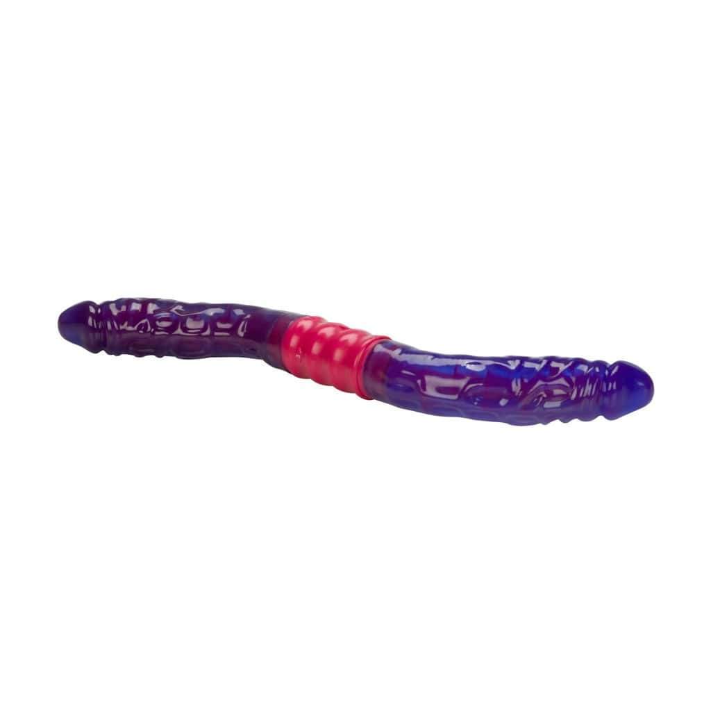 California Exotics - Dual Vibrating Flexi Double Dong 15" (Purple) - Double Dildo (Non Vibration) Durio.sg