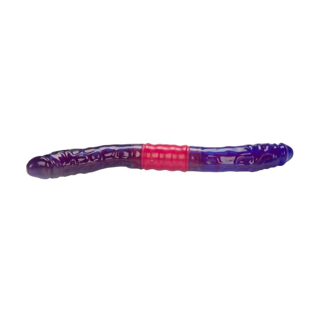 California Exotics - Dual Vibrating Flexi Double Dong 15" (Purple) - Double Dildo (Non Vibration) Durio.sg