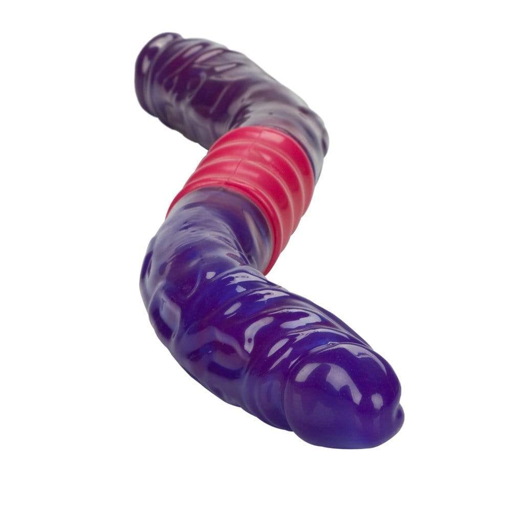 California Exotics - Dual Vibrating Flexi Double Dong 15" (Purple) - Double Dildo (Non Vibration) Durio.sg