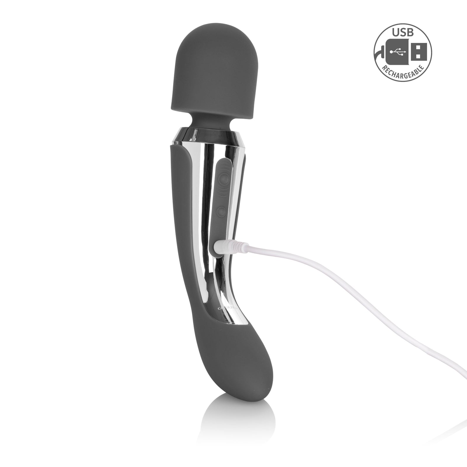 California Exotics - Embrace Rechargeable Body Wand Massager (Black) - Wand Massagers (Vibration) Rechargeable Durio.sg