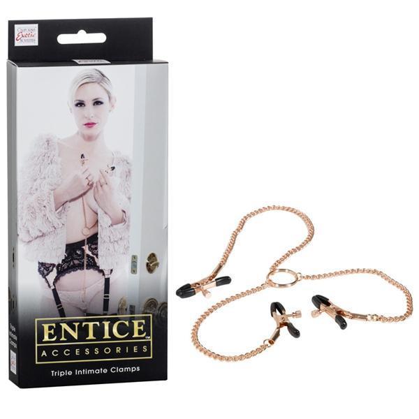 California Exotics - Entice Triple Intimate Nipple Clamps - Nipple Clamps (Non Vibration) Durio.sg