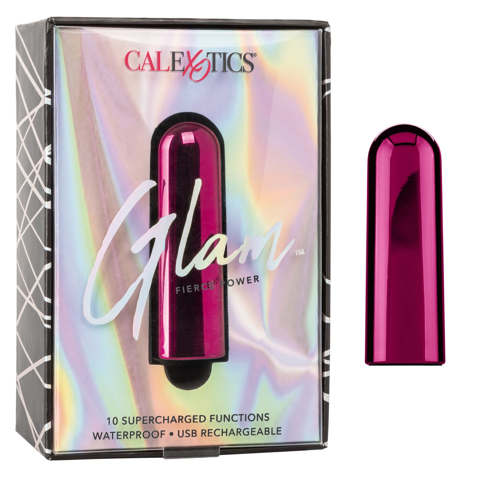 California Exotics - Fierce Power Glam Bullet Vibrator (Pink) - Bullet (Vibration) Rechargeable Durio.sg