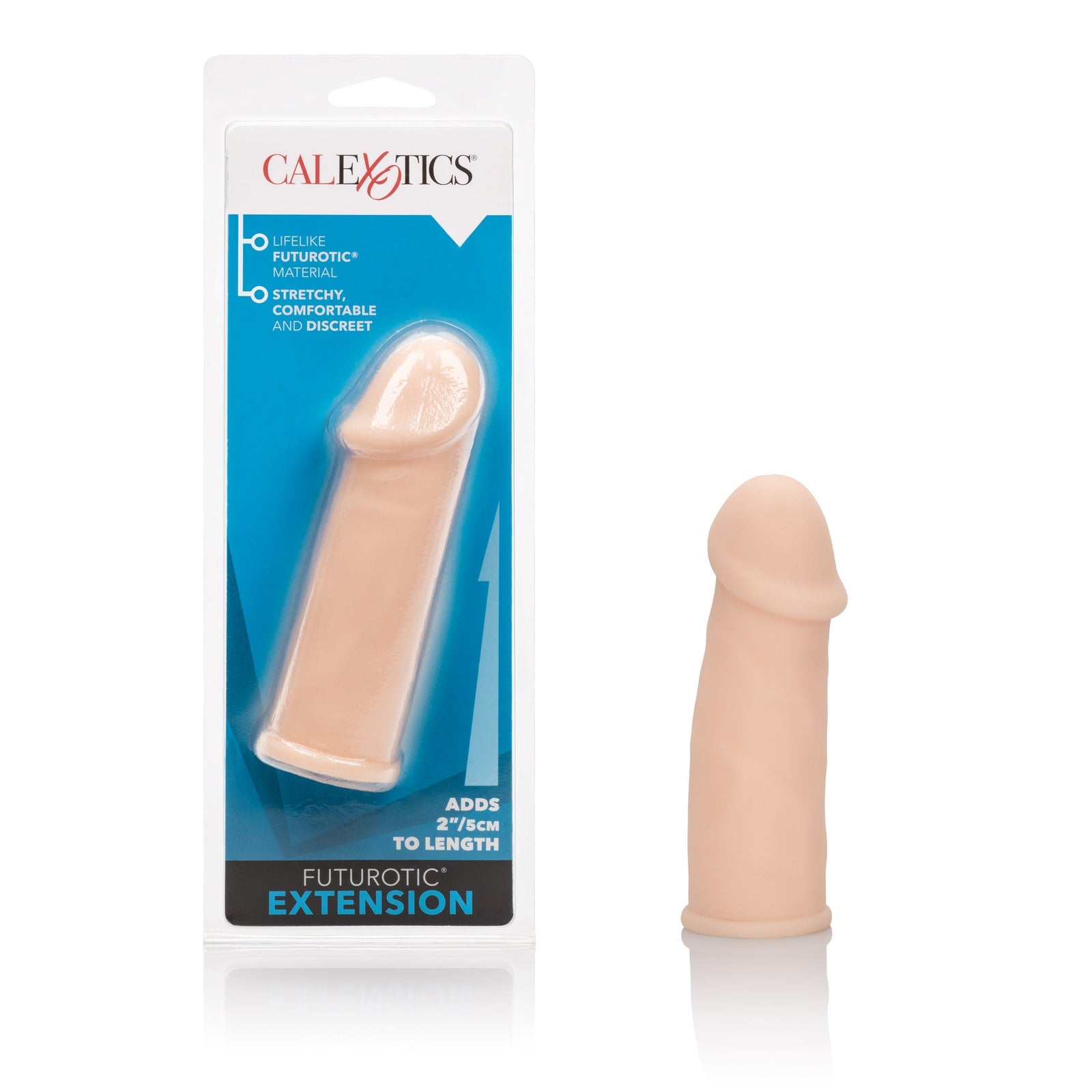 California Exotics - Futurotic Penis Extender (Beige) - Cock Sleeves (Non Vibration) Durio.sg