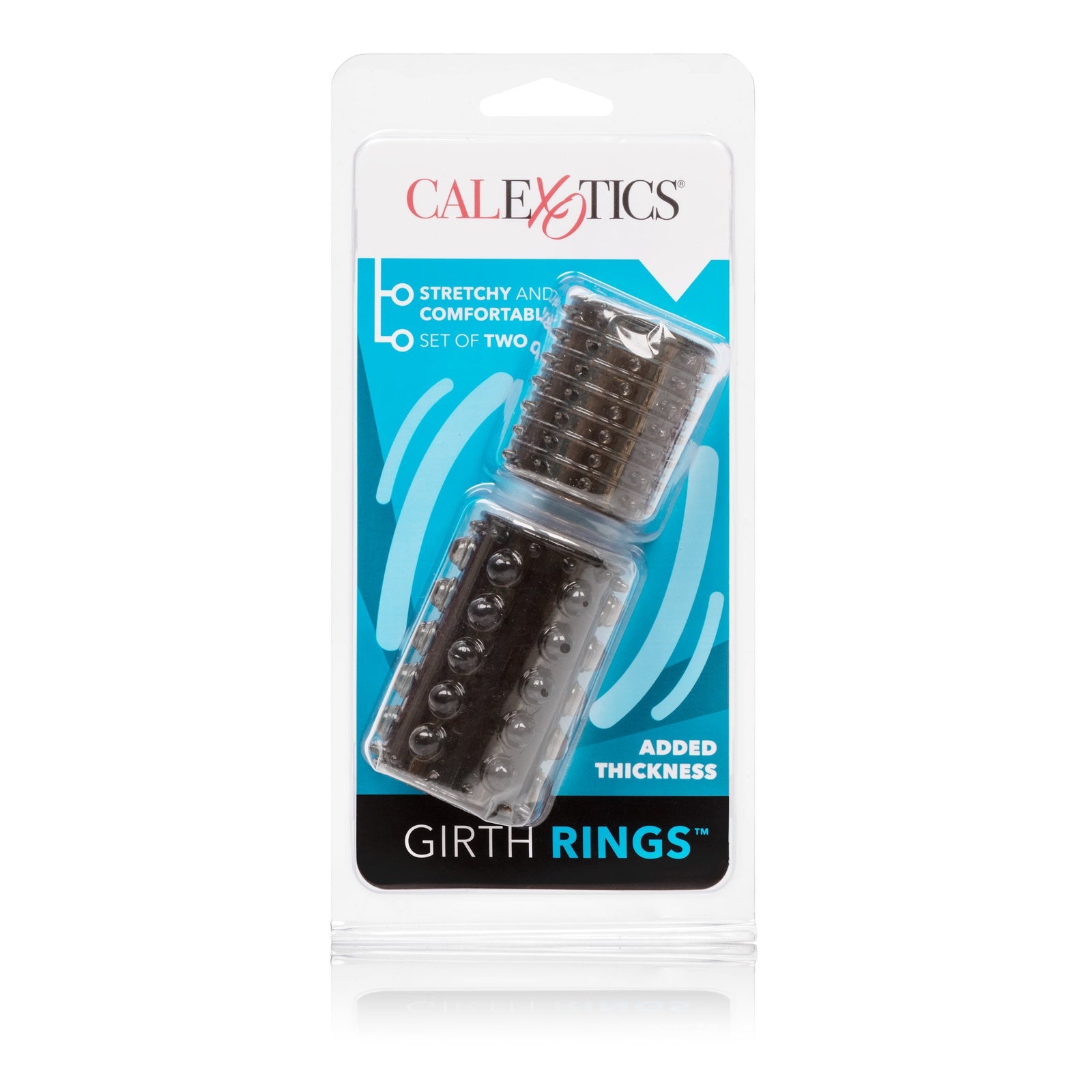 California Exotics - Girth Rings Cock Sleeves (Black) - Cock Sleeves (Non Vibration) Durio.sg