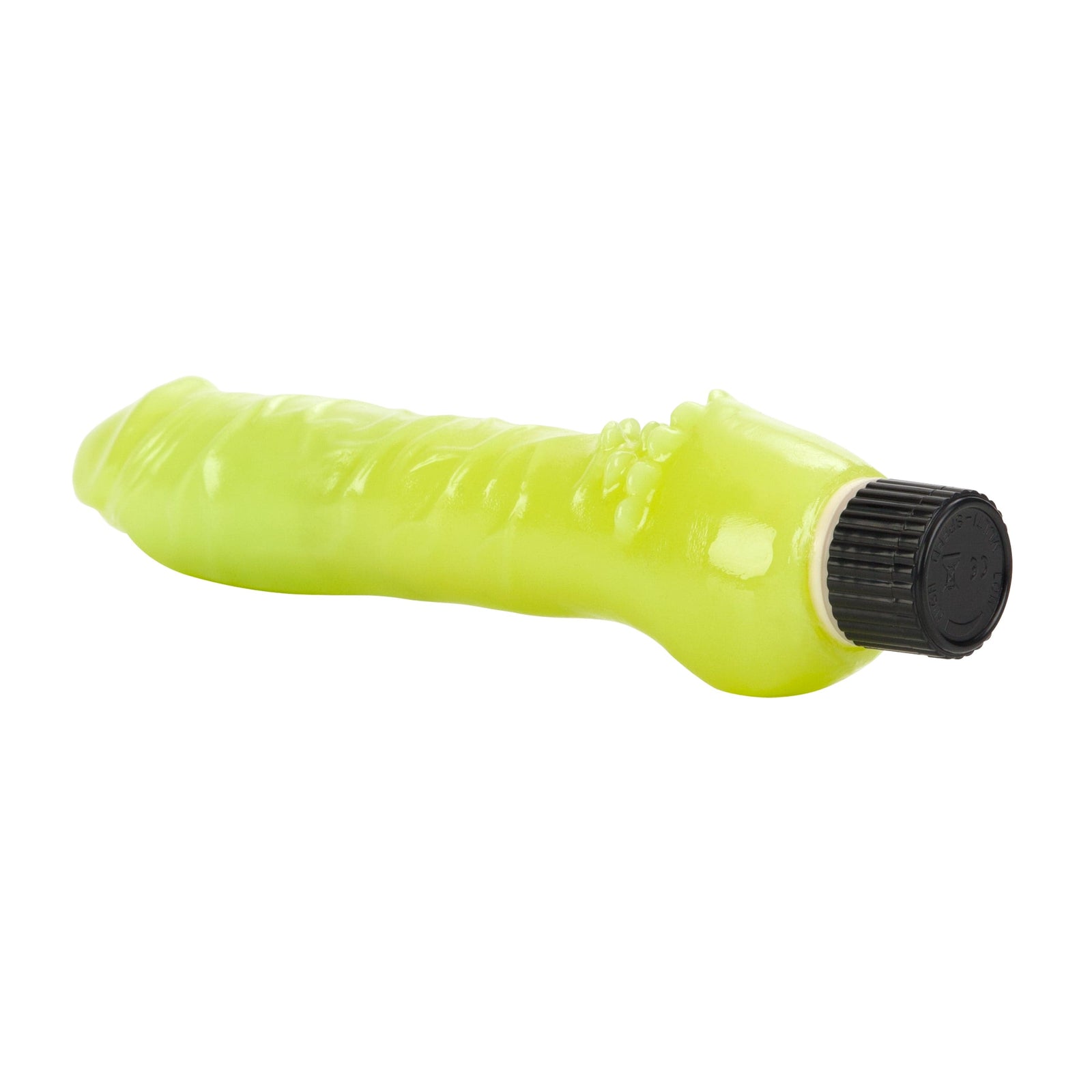 California Exotics - Glow In The Dark Jelly Vibe Realistic Dildo (Green) - Realistic Dildo w/o suction cup (Vibration) Non Rechargeable Durio.sg