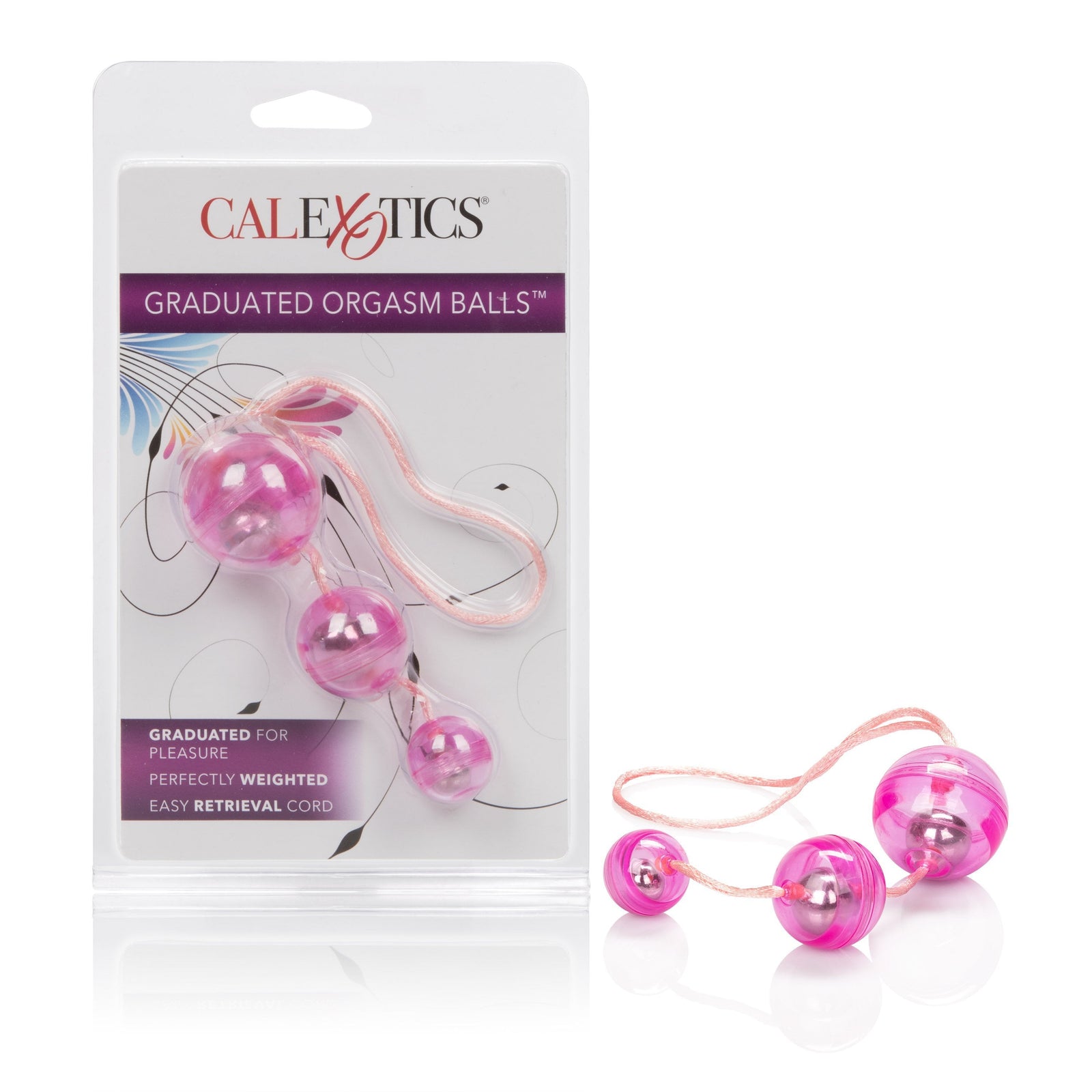 California Exotics - Graduated Orgasm Weighted Kegel Balls (Pink) - Kegel Balls (Non Vibration) Durio.sg