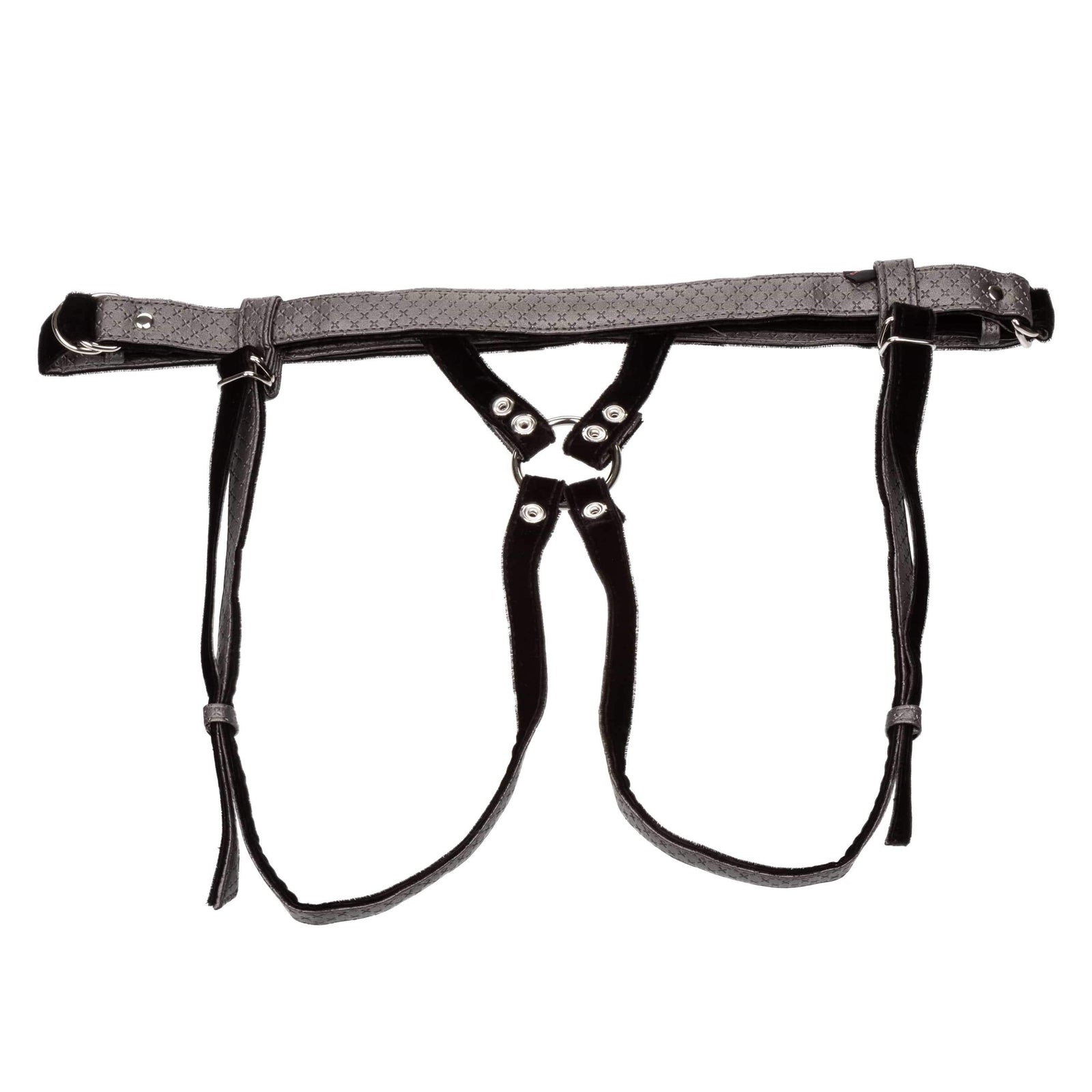 California Exotics - Her Royal Harness The Regal Duchess Strap On (Black) - Strap On w/o Dildo Durio.sg