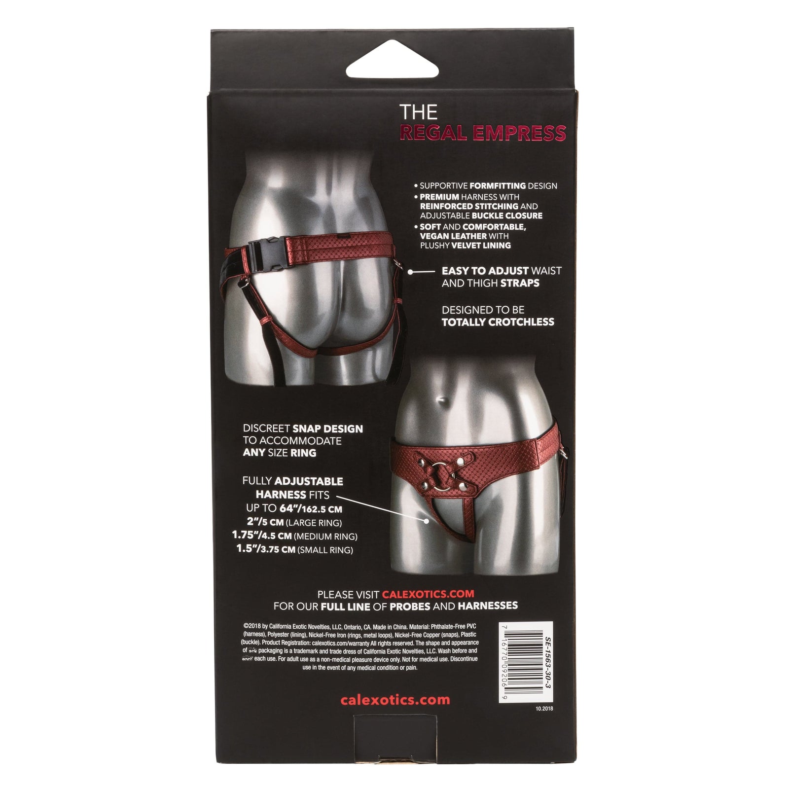 California Exotics - Her Royal Harness The Regal Empress Crotchless Strap On (Bronze) - Strap On w/o Dildo Durio.sg