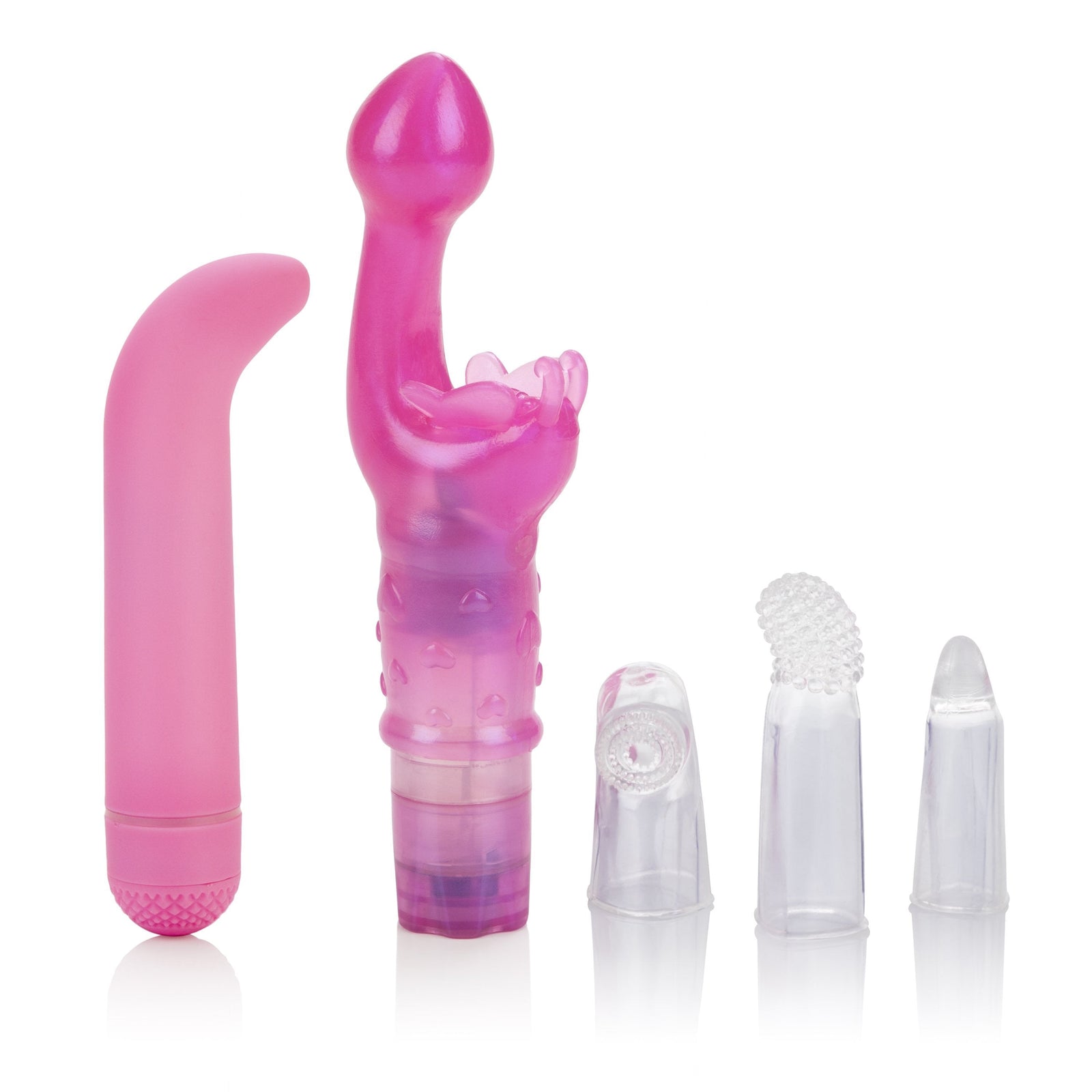 California Exotics - Hers G-Spot Vibrators Kit (Pink) - G Spot Dildo (Vibration) Non Rechargeable Durio.sg
