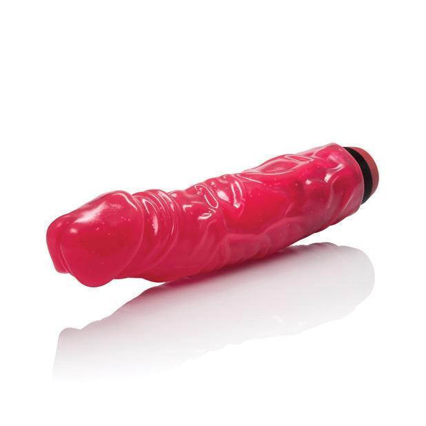 California Exotics - Hot Pinks Devil Dick Vibrating Dildo 6.5" (Pink) - Non Realistic Dildo w/o suction cup (Vibration) Non Rechargeable Durio.sg