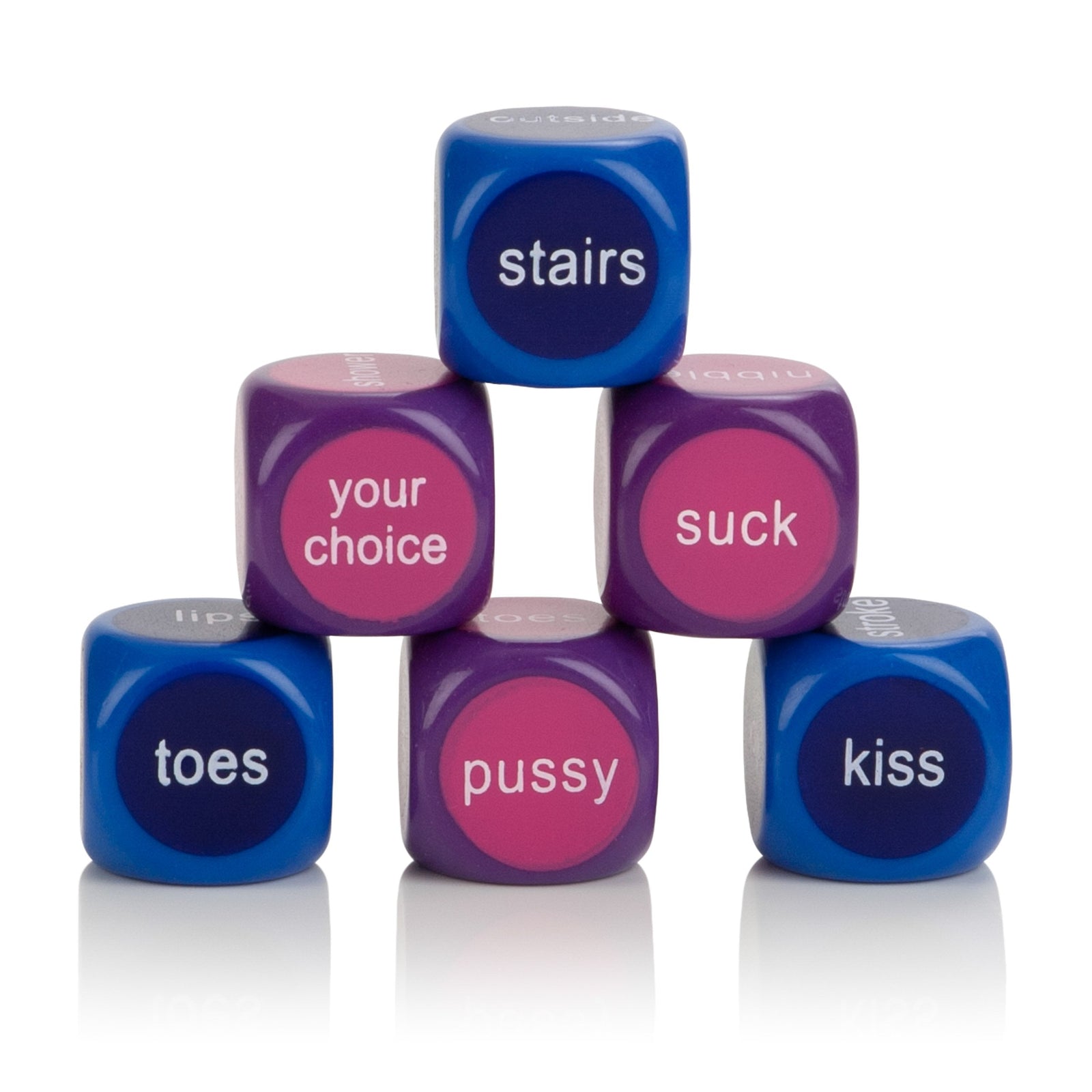 California Exotics - Hot and Spicy Party Dice (Multi Colour) - Games Durio.sg