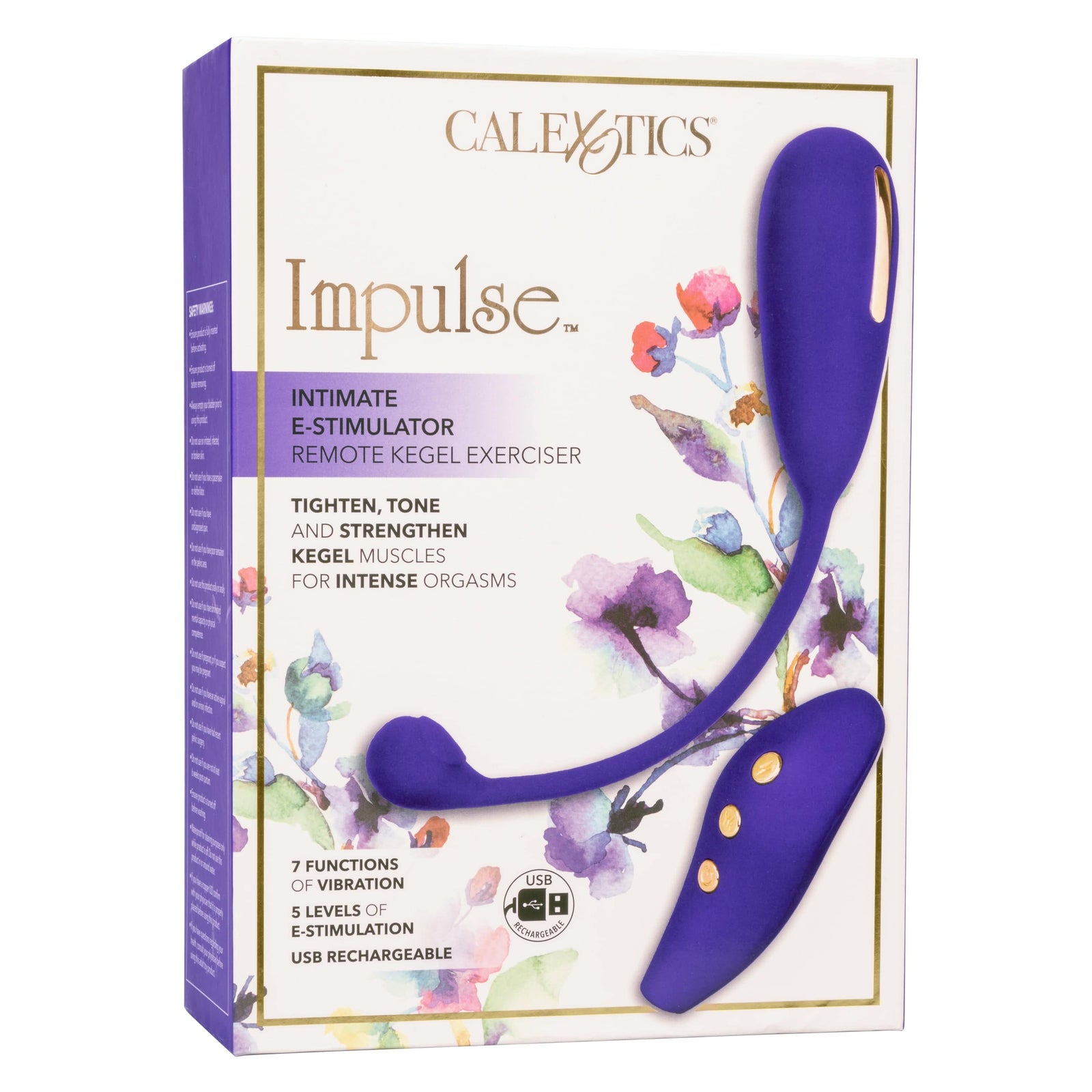 California Exotics - Impulse Intimate E Stimulator Remote Kegel Exerciser (Purple) - Remote Control Kegel Balls (Vibration) Rechargeable Durio.sg
