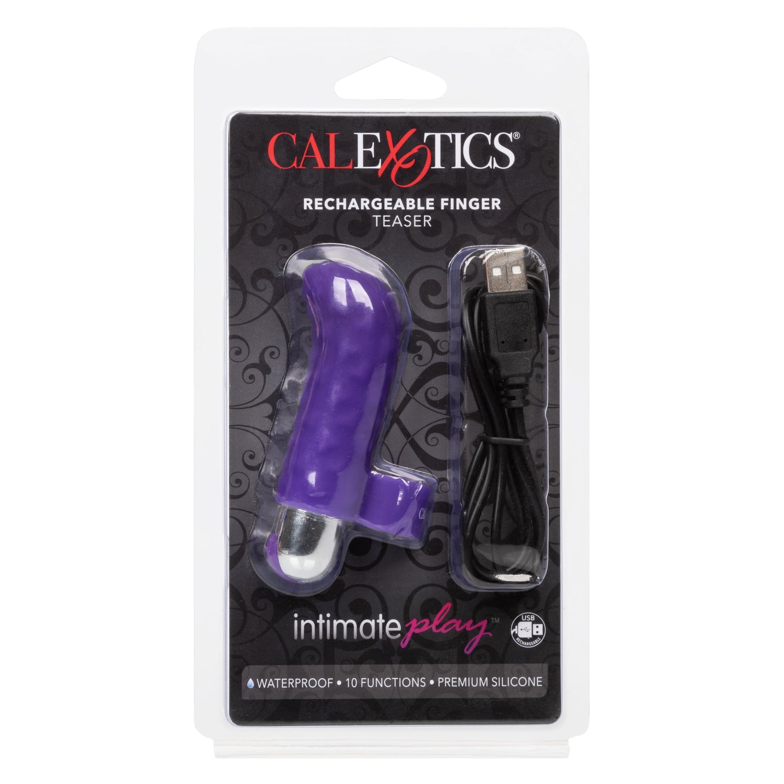 California Exotics - Intimate Play Rechargeable Finger Teaser Clit Massager (Purple) - Clit Massager (Vibration) Rechargeable Durio.sg