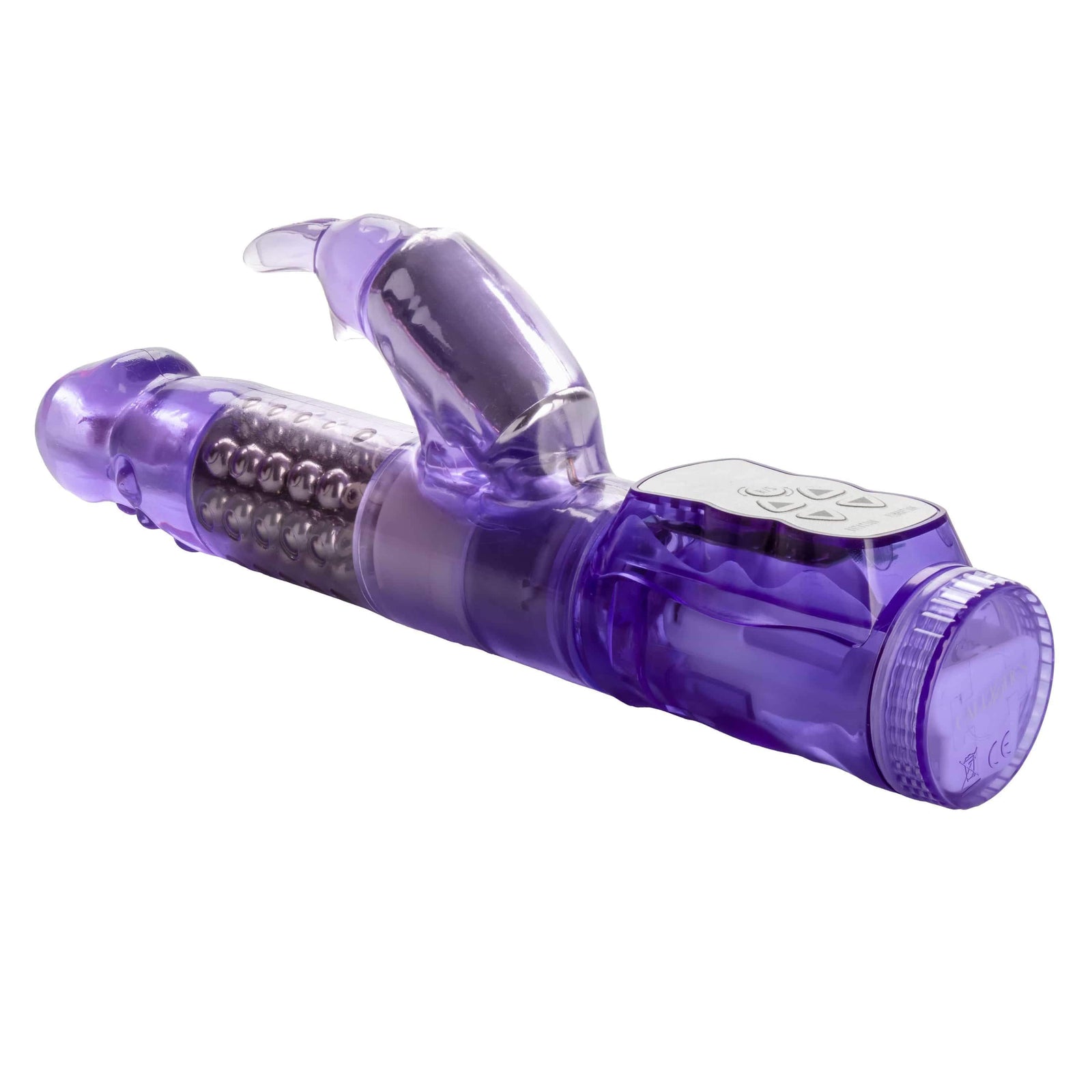 California Exotics - Jack Rabbit Waterproof 5 Rows Jack Rabbit Vibrator (Purple) - Rabbit Dildo (Vibration) Non Rechargeable Durio.sg