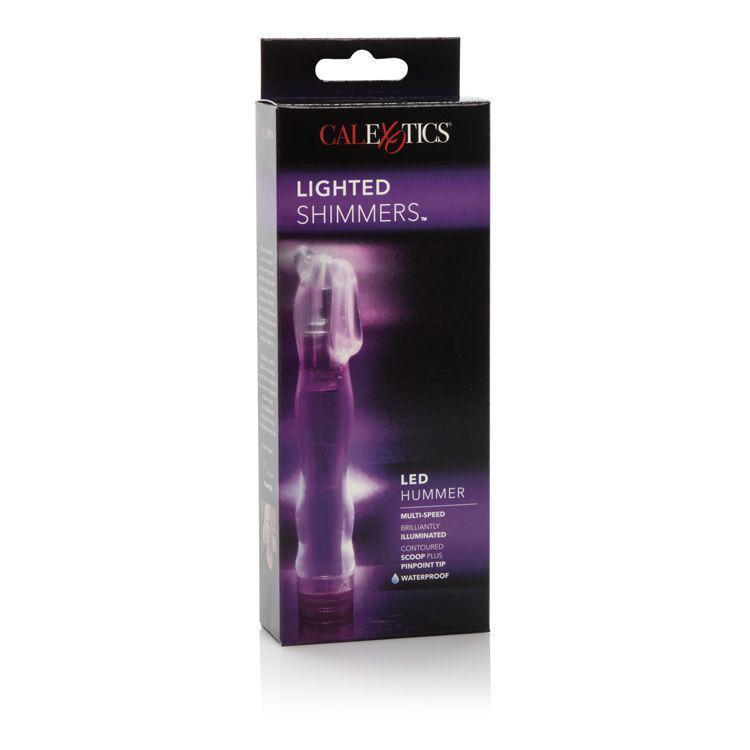 California Exotics - Lighted Shimmers LED Hummer Clit Massager (Purple) - Clit Massager (Vibration) Non Rechargeable Durio.sg