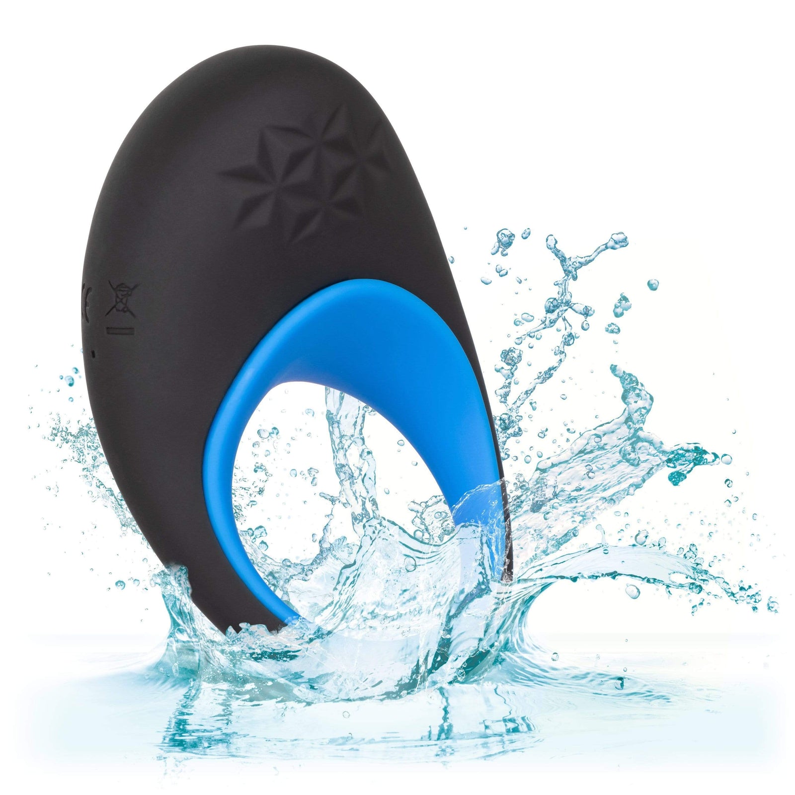 California Exotics - Link Up Max Vibrating Cock Ring (Black) - Silicone Cock Ring (Vibration) Rechargeable Durio.sg