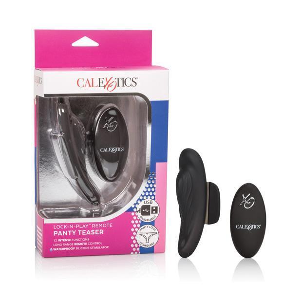 California Exotics - Lock N Play Remote Panty Vibrator (Black) - Wireless Remote Control Egg (Vibration) Rechargeable Durio.sg
