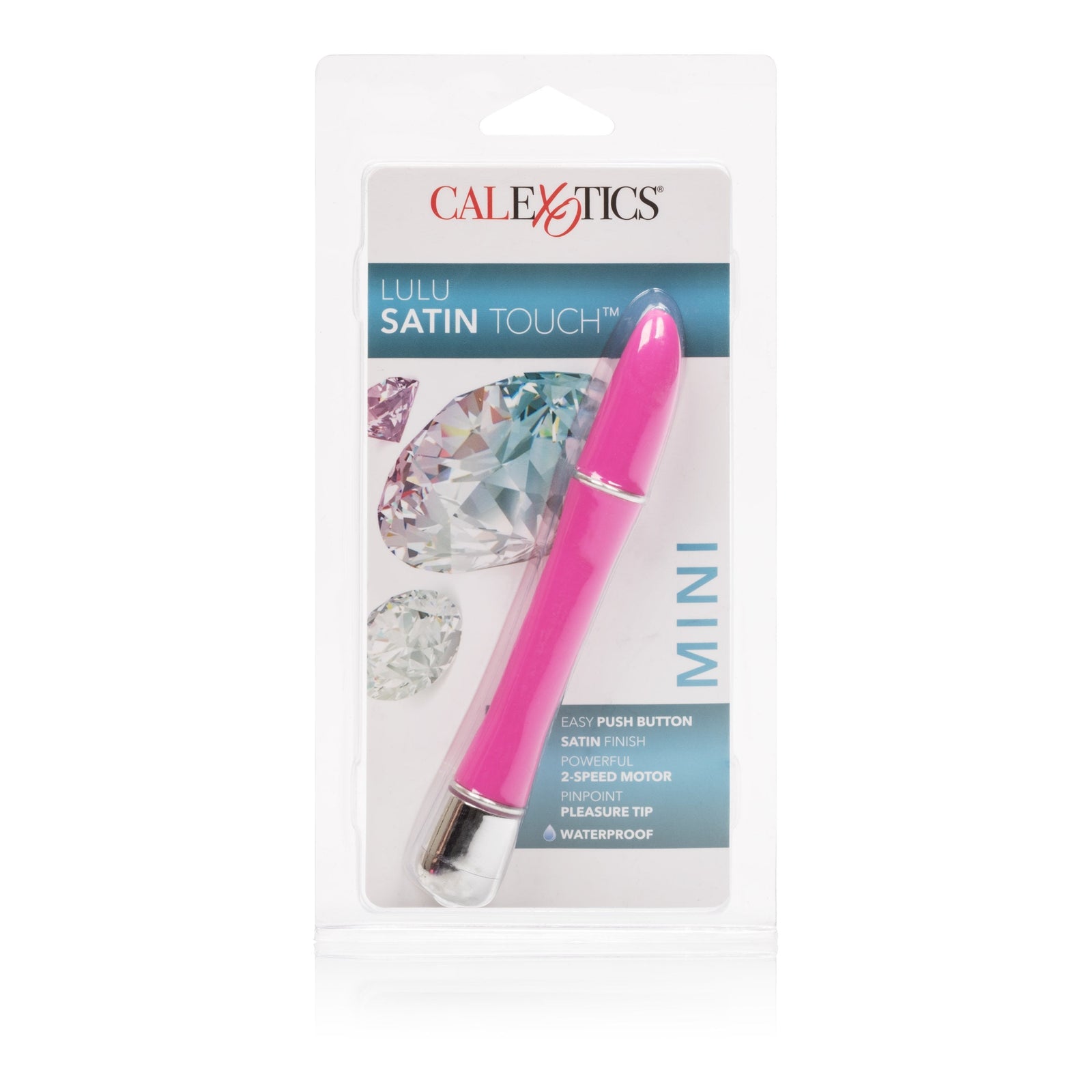 California Exotics - Lulu Satin Touch Mini Vibrator (Pink) - Non Realistic Dildo w/o suction cup (Vibration) Non Rechargeable Durio.sg