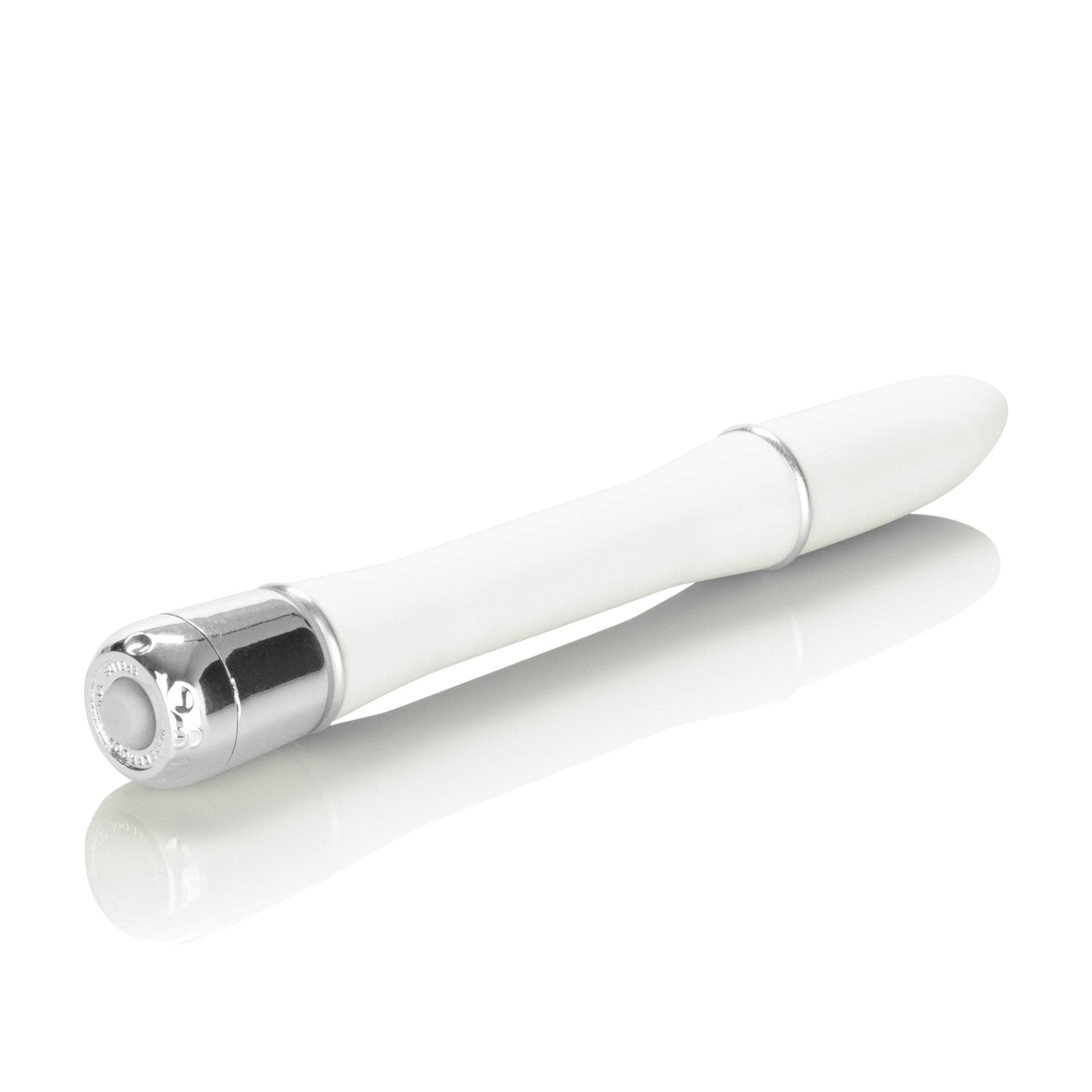 California Exotics - Lulu Satin Touch Mini Vibrator (White) - Non Realistic Dildo w/o suction cup (Vibration) Non Rechargeable Durio.sg