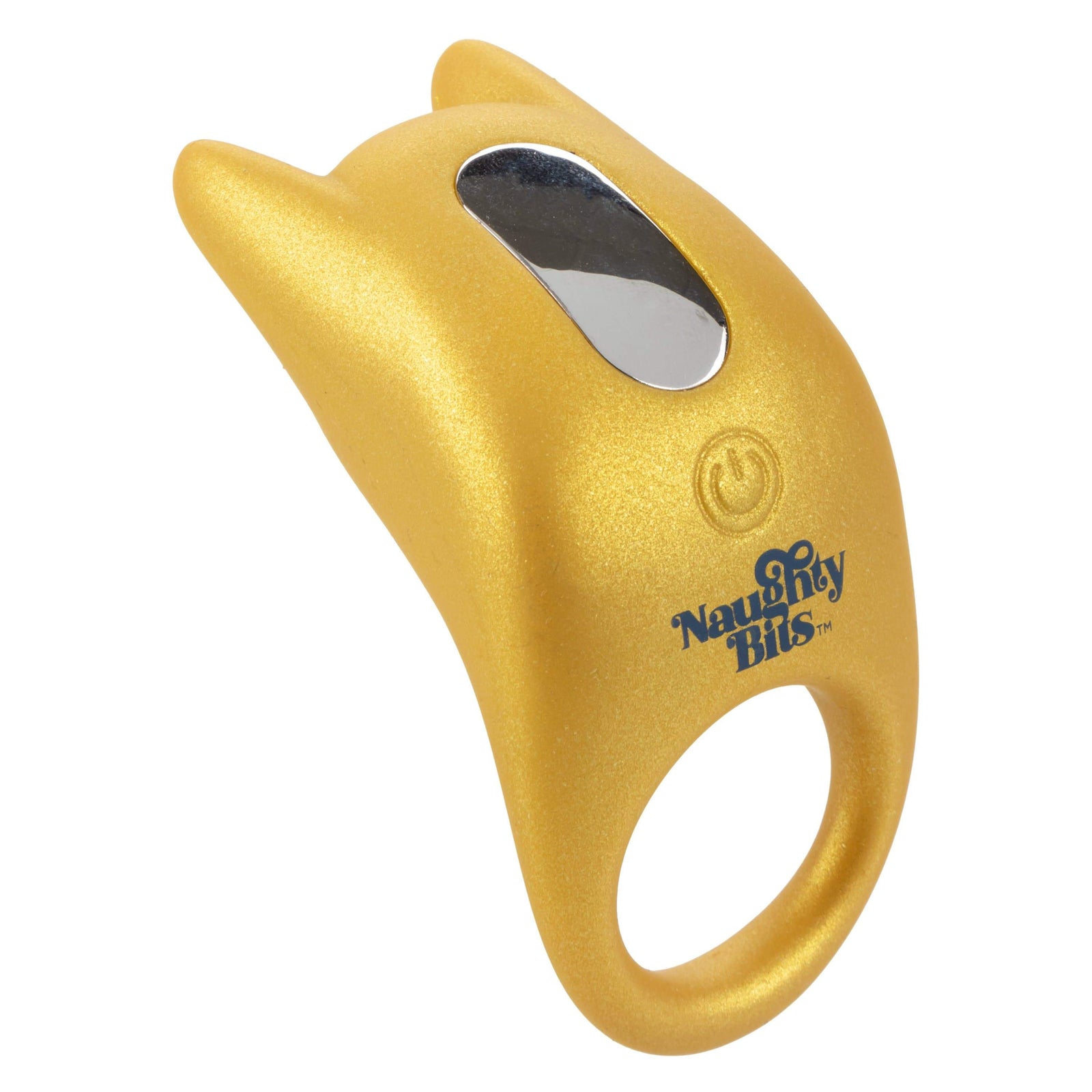 California Exotics - Naughty Bits Horny AF Vibrating Cock Ring (Yellow) - Silicone Cock Ring (Vibration) Rechargeable Durio.sg