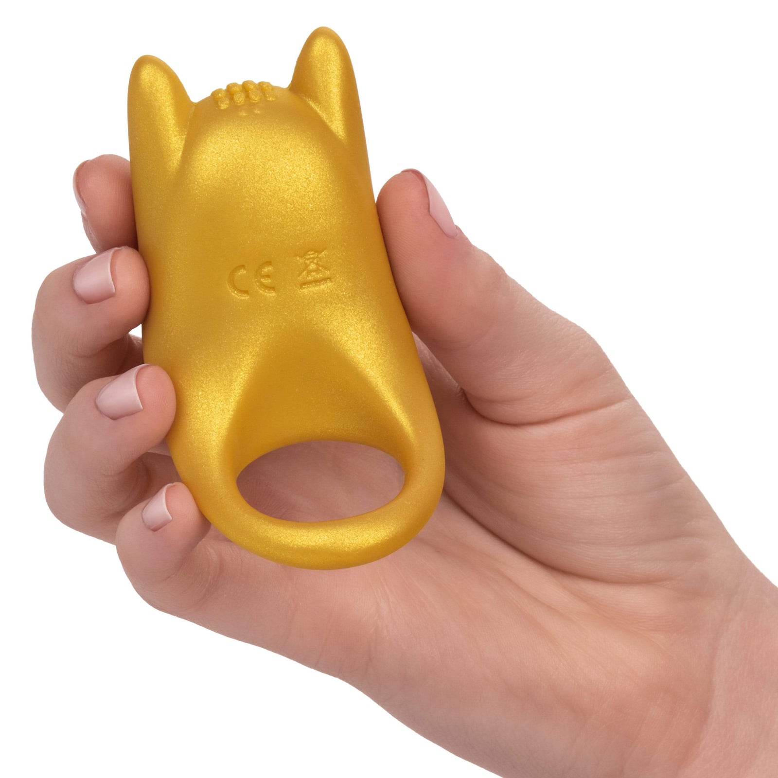 California Exotics - Naughty Bits Horny AF Vibrating Cock Ring (Yellow) - Silicone Cock Ring (Vibration) Rechargeable Durio.sg