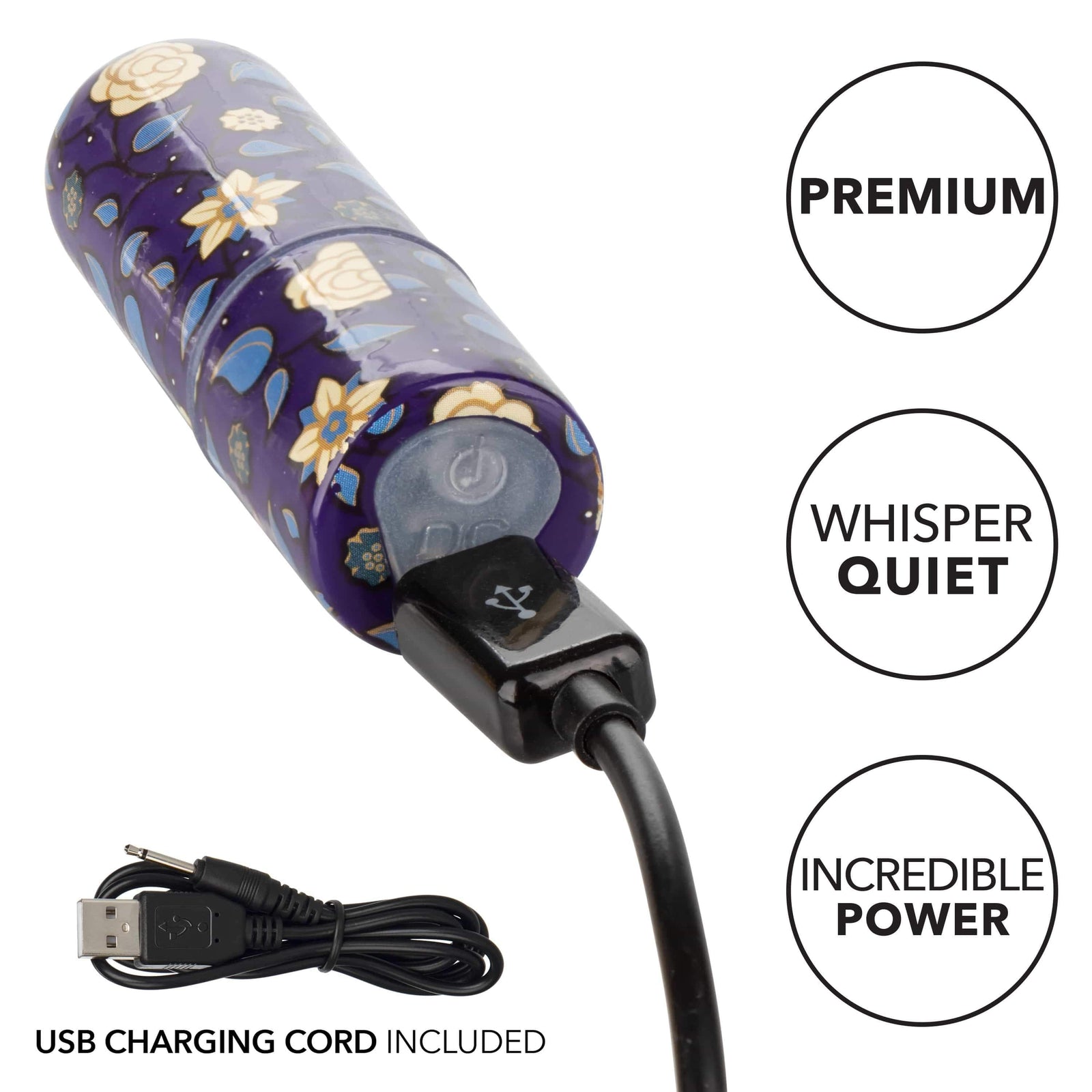 California Exotics - Naughty Bits Just The Tip Bullet Vibrator (Black) - Bullet (Vibration) Rechargeable Durio.sg