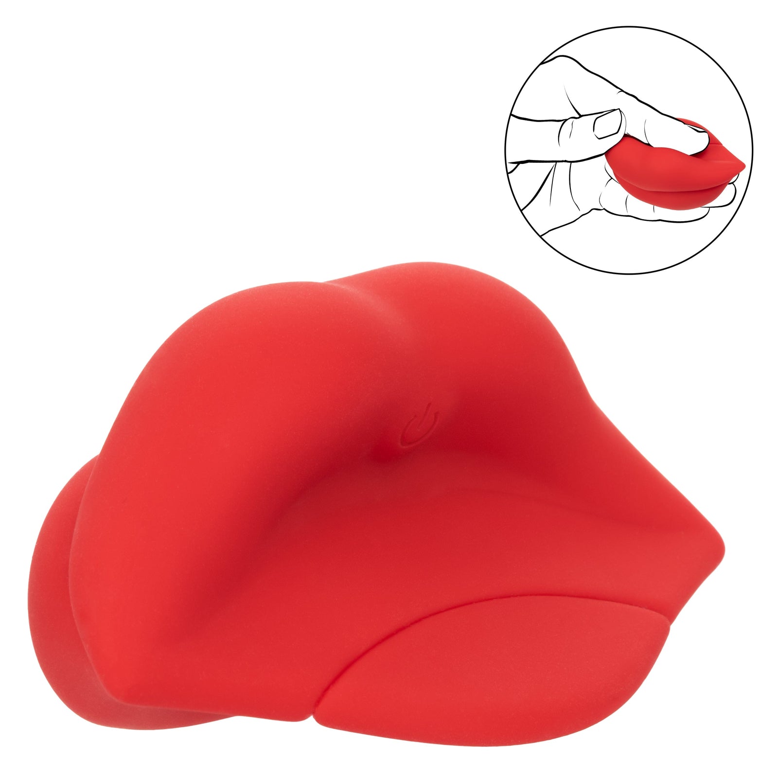 California Exotics - Naughty Bits Muah Discreet Mini Vibrator (Red) - Discreet Toys Durio.sg