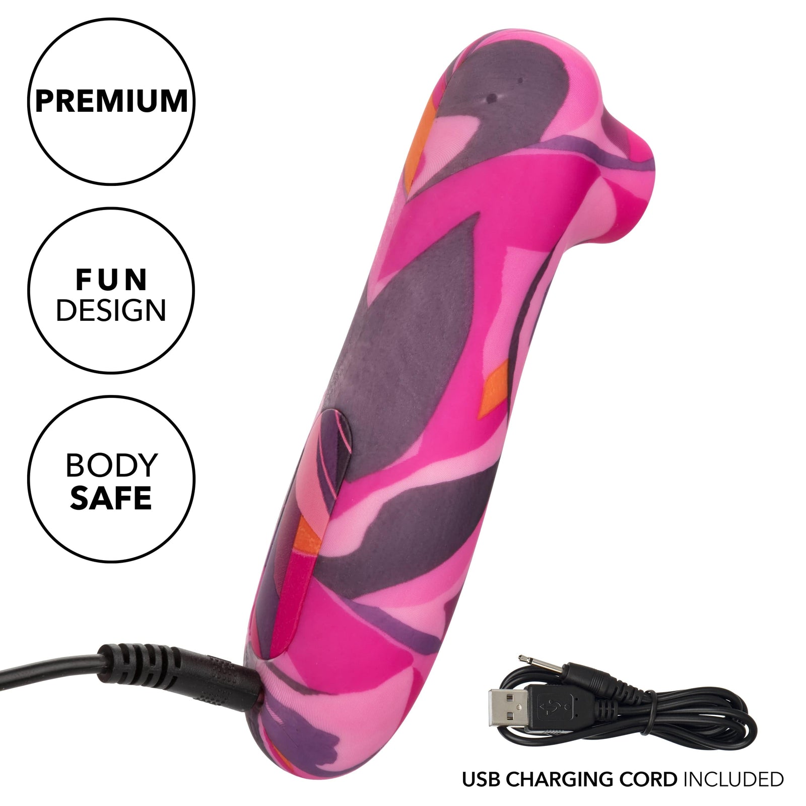 California Exotics - Naughty Bits Suck Buddy Playful Massager Clitoral Air Stimulator (Multi Colour) - Clit Massager (Vibration) Rechargeable Durio.sg