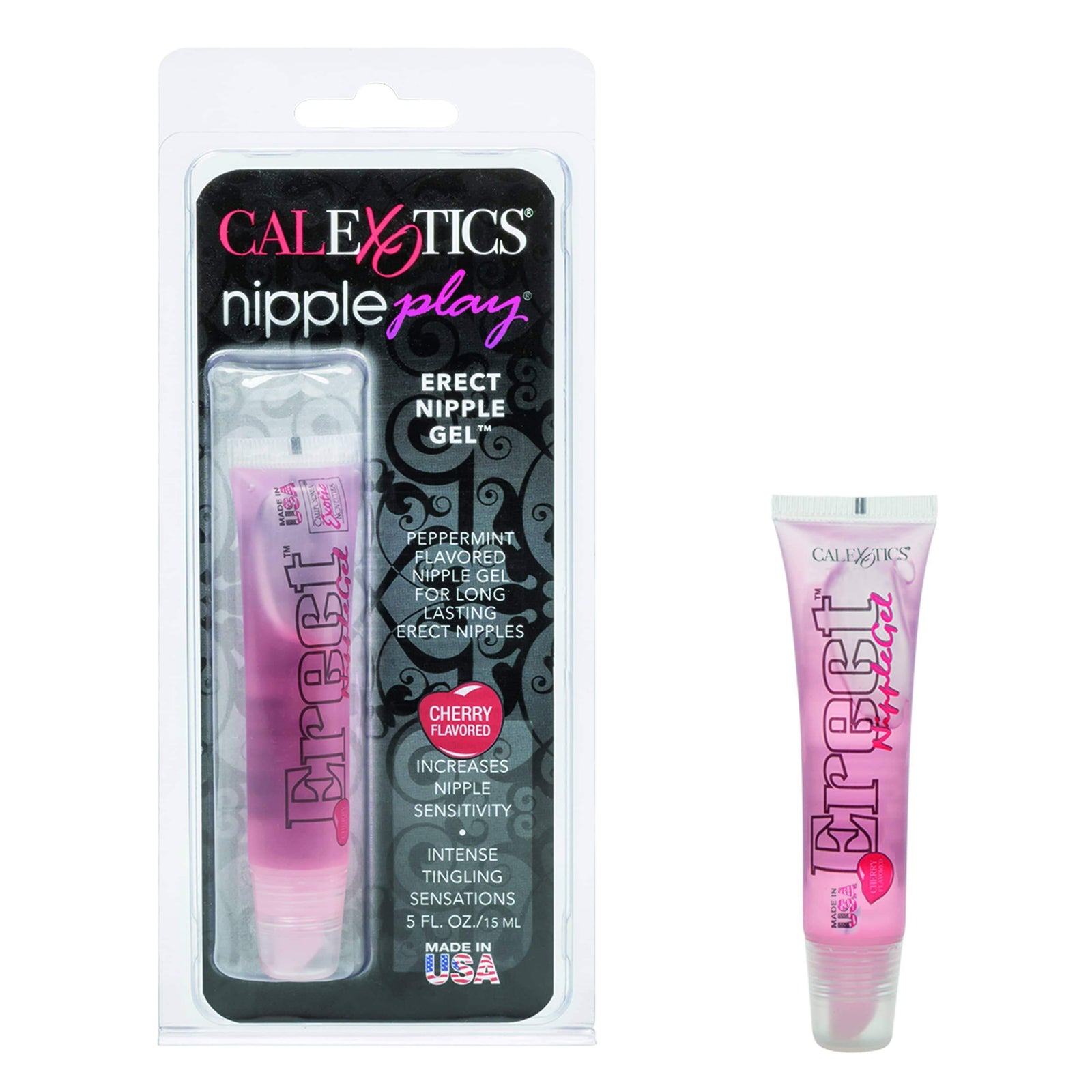 California Exotics - Nipple Play Cherry Flavored Erect Nipple Arousal Gel 15ml - Arousal Gel Durio.sg