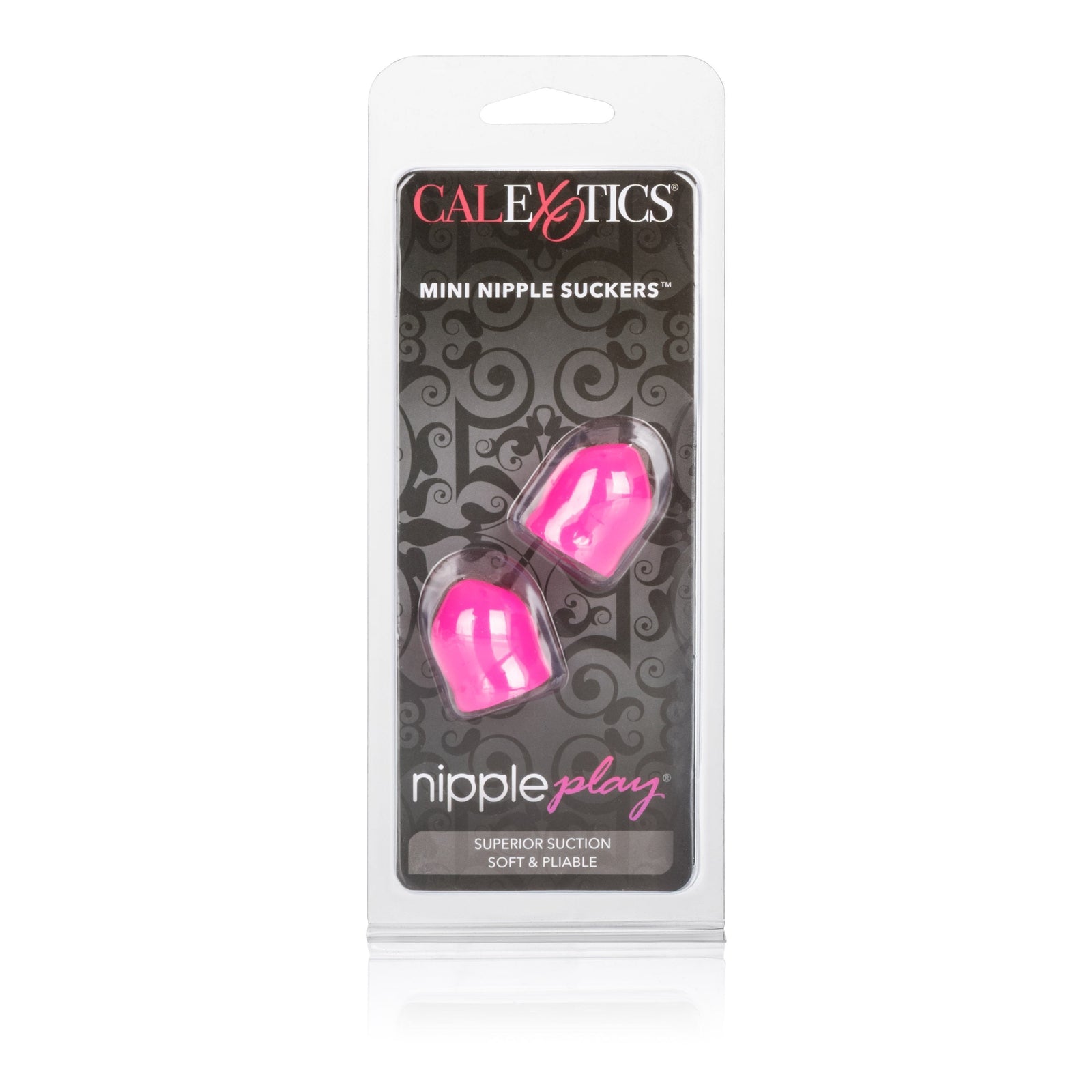 California Exotics - Nipple Play Mini Soft Nipple Suckers (Pink) - Nipple Pumps (Non Vibration) Durio.sg