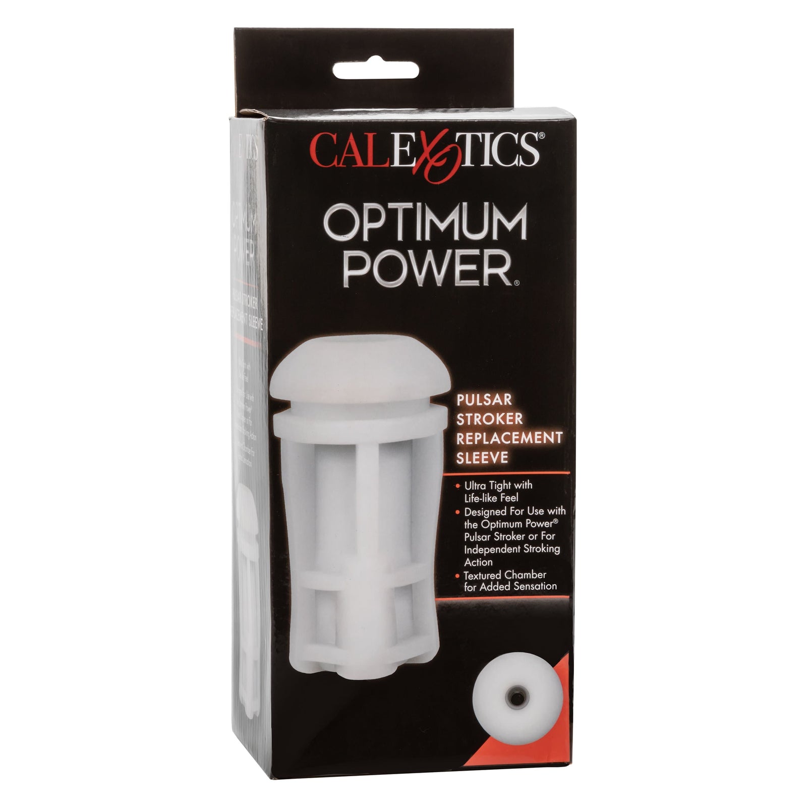 California Exotics - Optimum Power Pulsar Stroker Replacement Sleeve (White) - Accessories Durio.sg