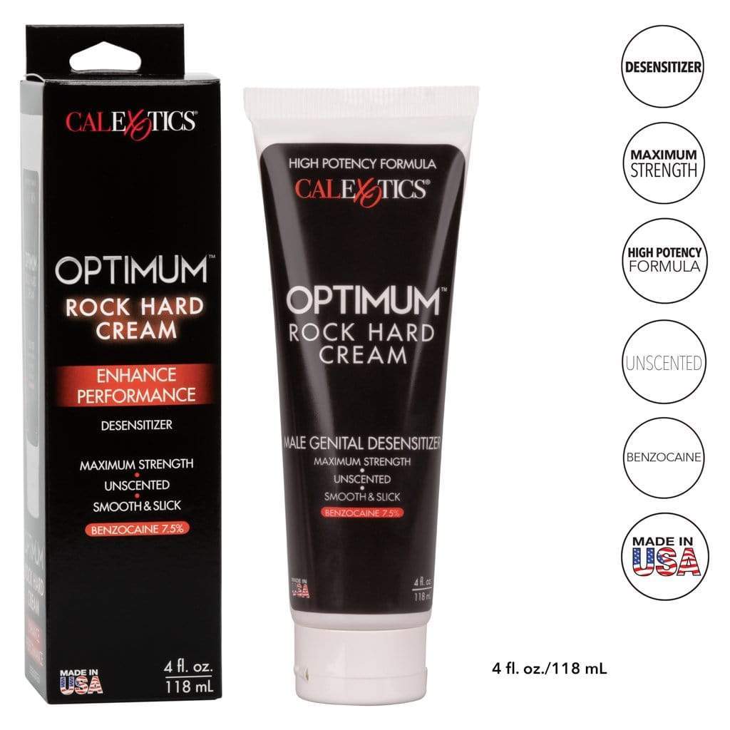 California Exotics - Optimum Rock Hard Desensitizer Delayer Cream 4oz - Delayer Durio.sg