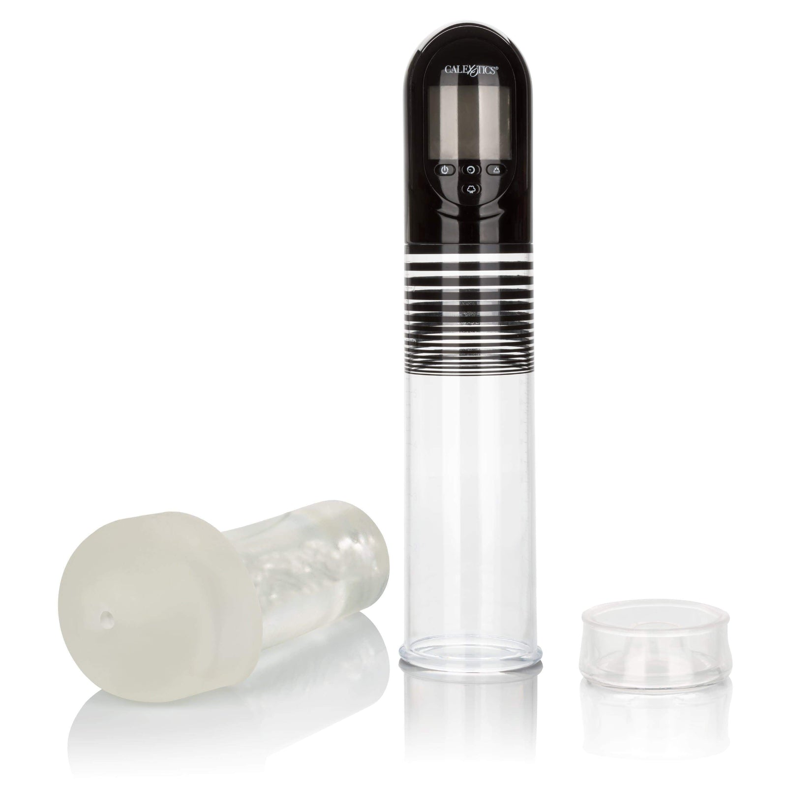 California Exotics - Optimum Series Advanced Automatic Smart Penis Pump (Clear) - Penis Pump (Vibration) Rechargeable Durio.sg