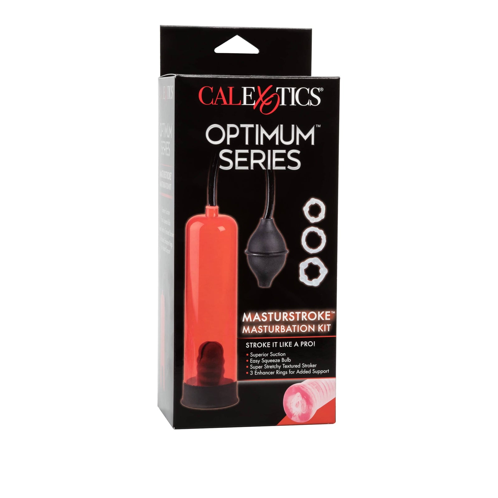 California Exotics - Optimum Series Masturstroke Masturbation Kit (Red) - Penis Pump (Non Vibration) Durio.sg