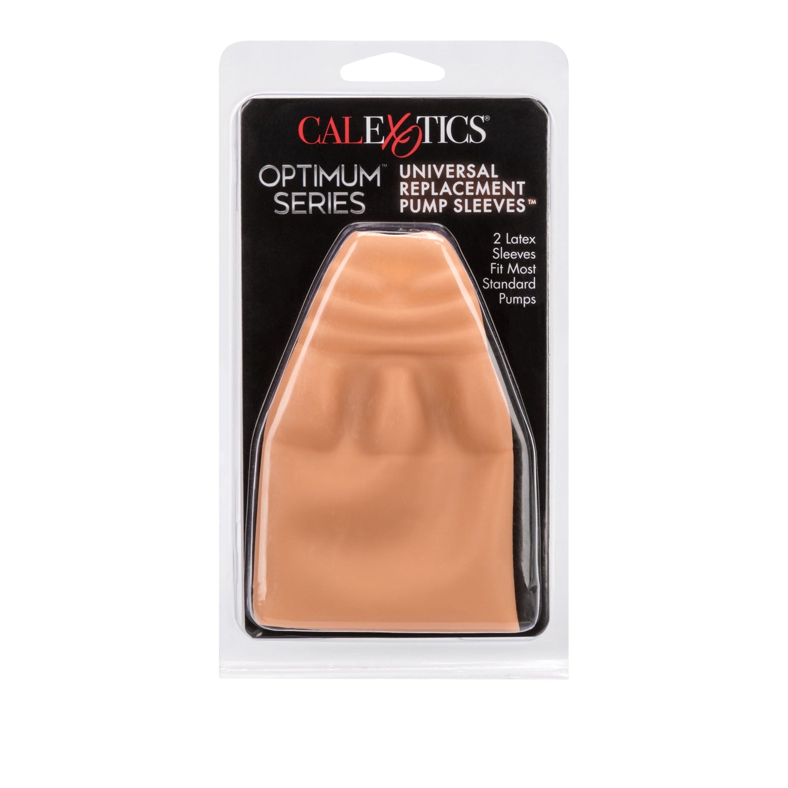 California Exotics - Optimum Series Universal Replacement Pump Sleeves (Beige/Black) - Accessories Durio.sg