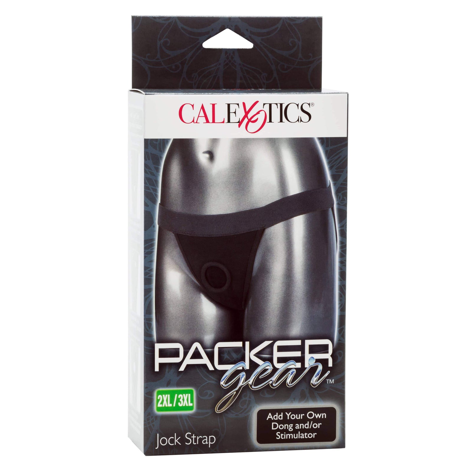 California Exotics - Packer Gear Jock Strap On 2XL/3XL (Black) - Strap On w/o Dildo Durio.sg