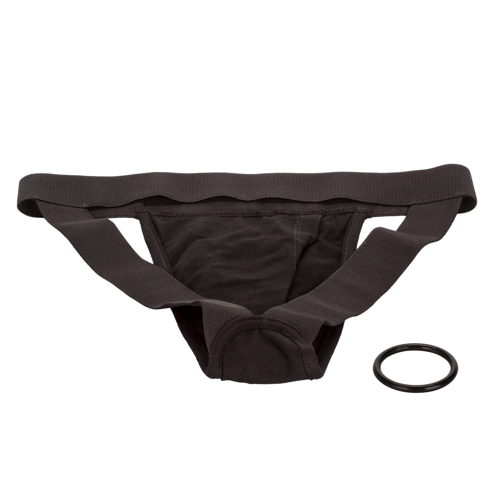 California Exotics - Packer Gear Jock Strap On Harness XS/S (Black) - Strap On w/o Dildo Durio.sg